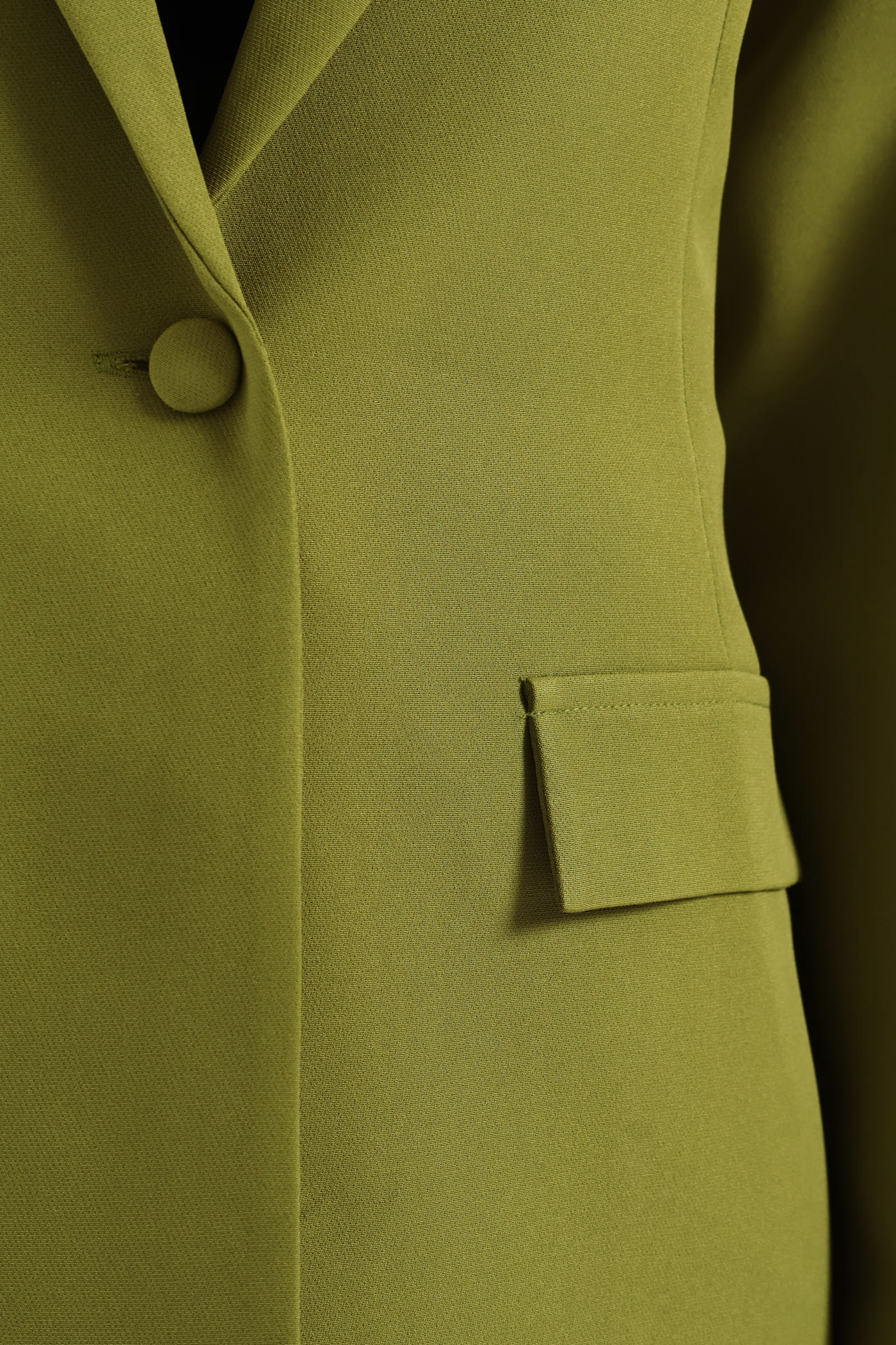 Single Breasted Darted Blazer - Matcha - Image 5