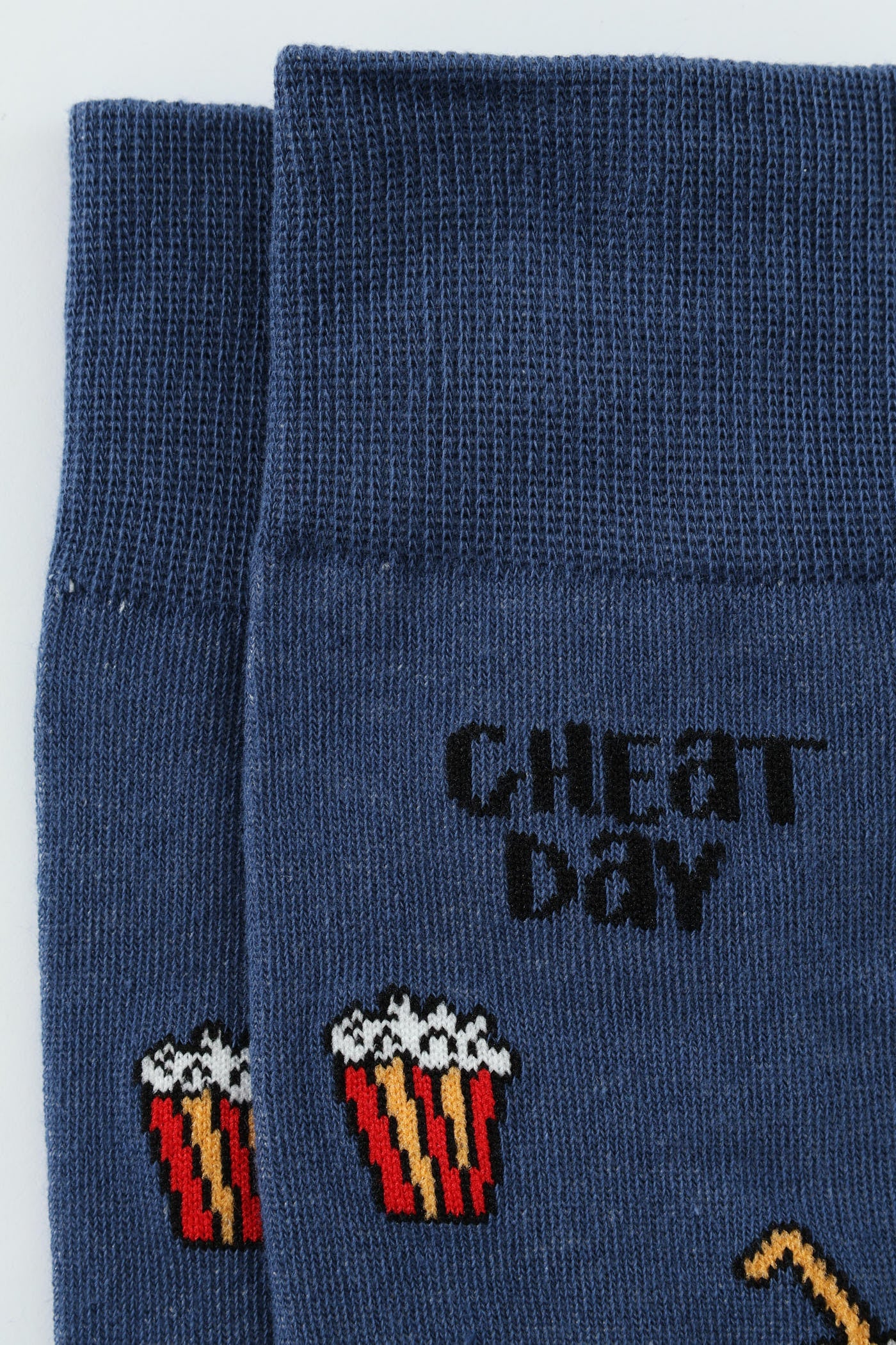 Single Cheat Day Anklet Socks - Blue - Image 4