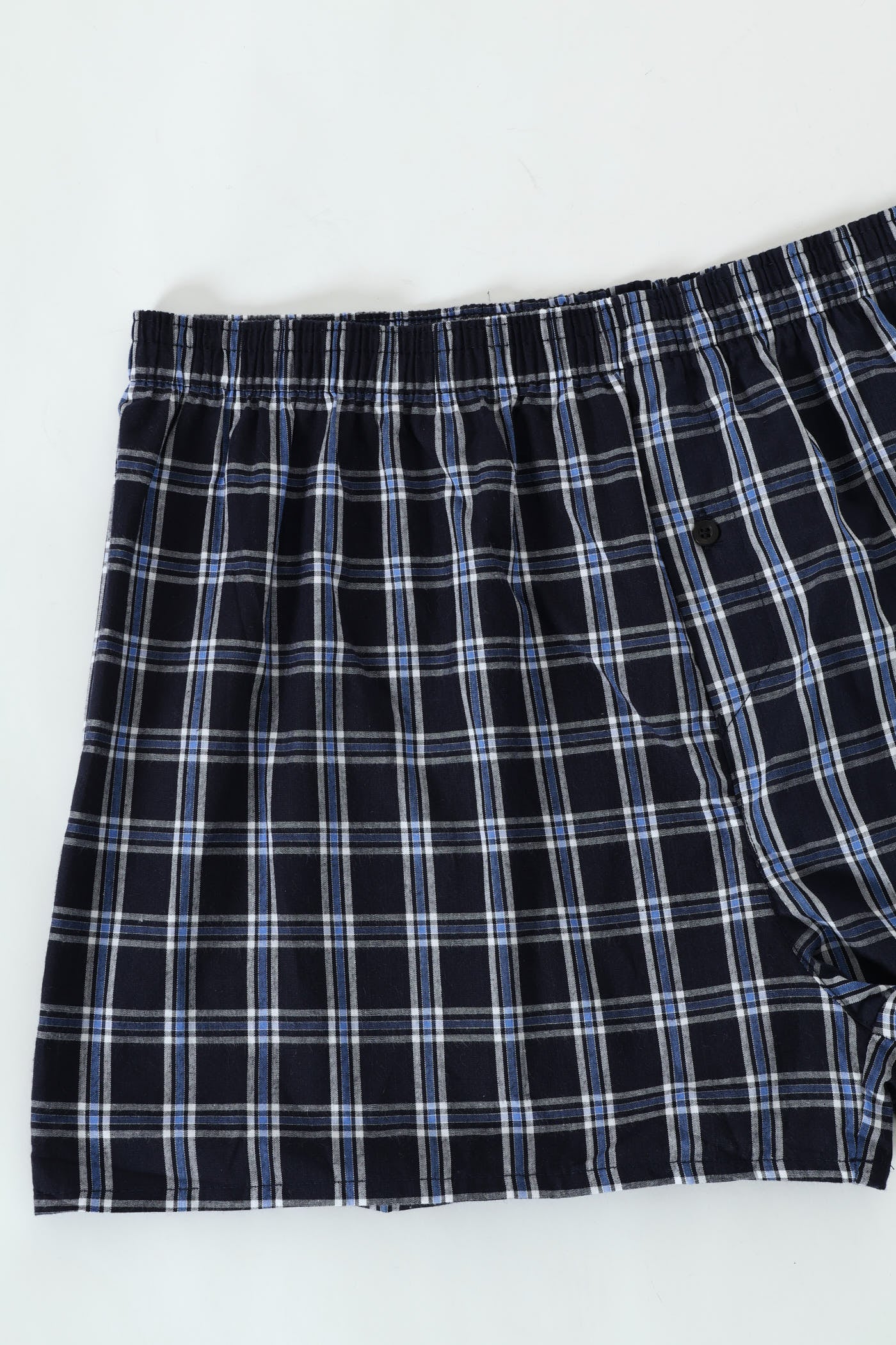Single Check Woven Boxer - Blue - Image 2