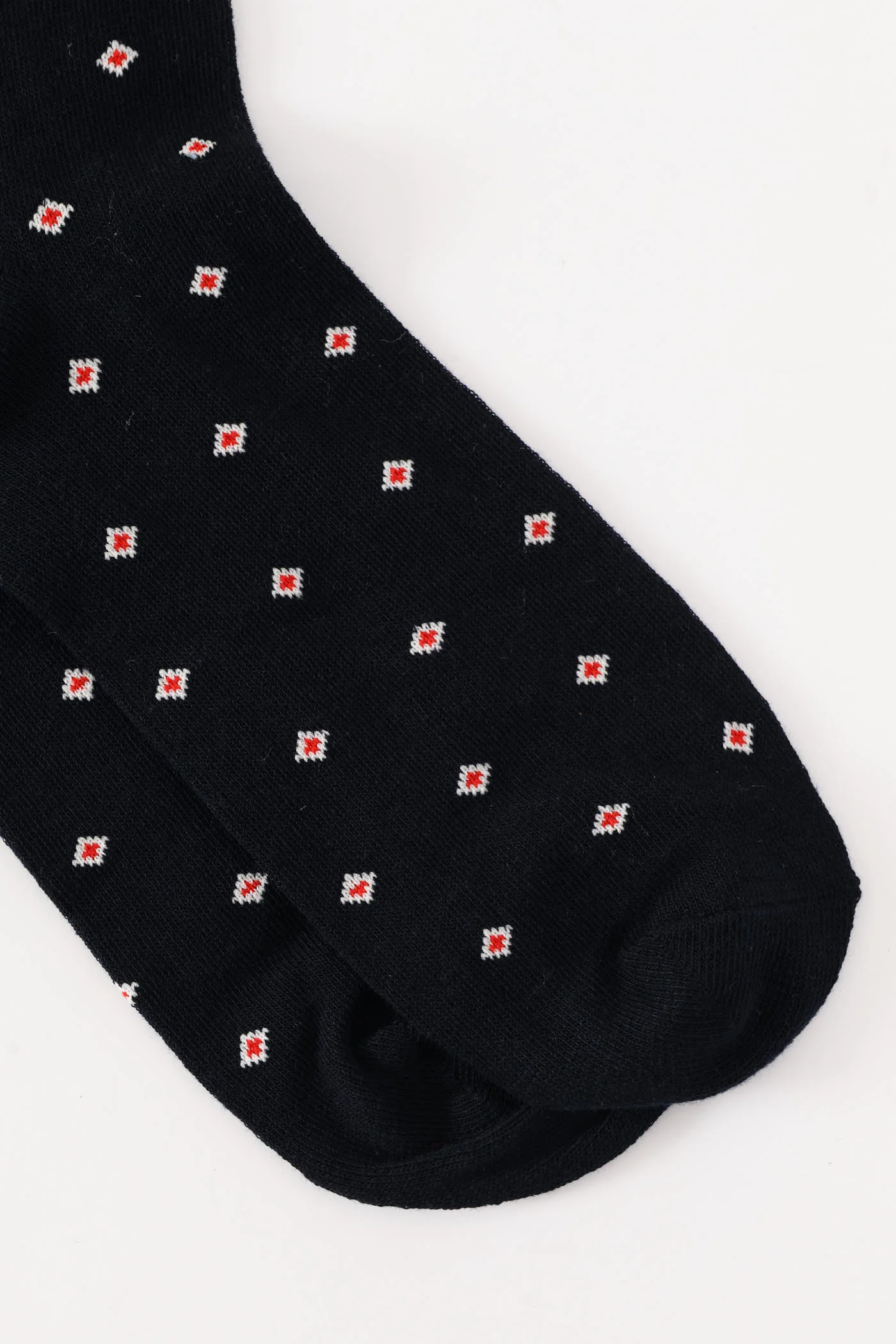 Single Diamonds Anklet Socks - Navy - Image 2