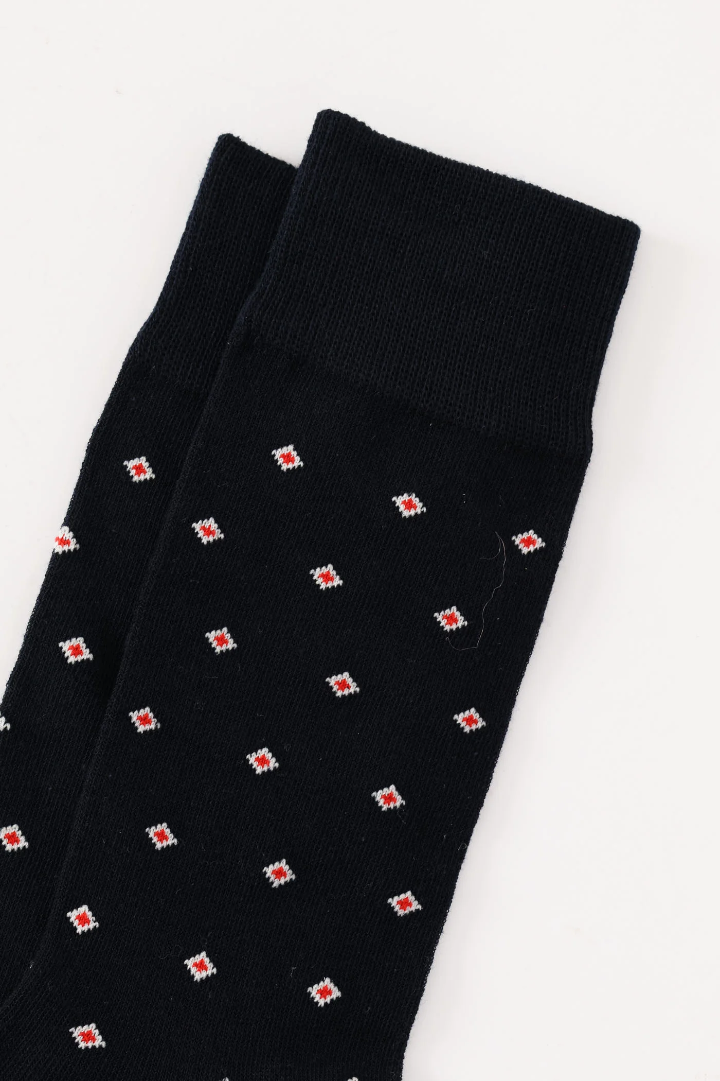 Single Diamonds Anklet Socks - Navy - Image 3