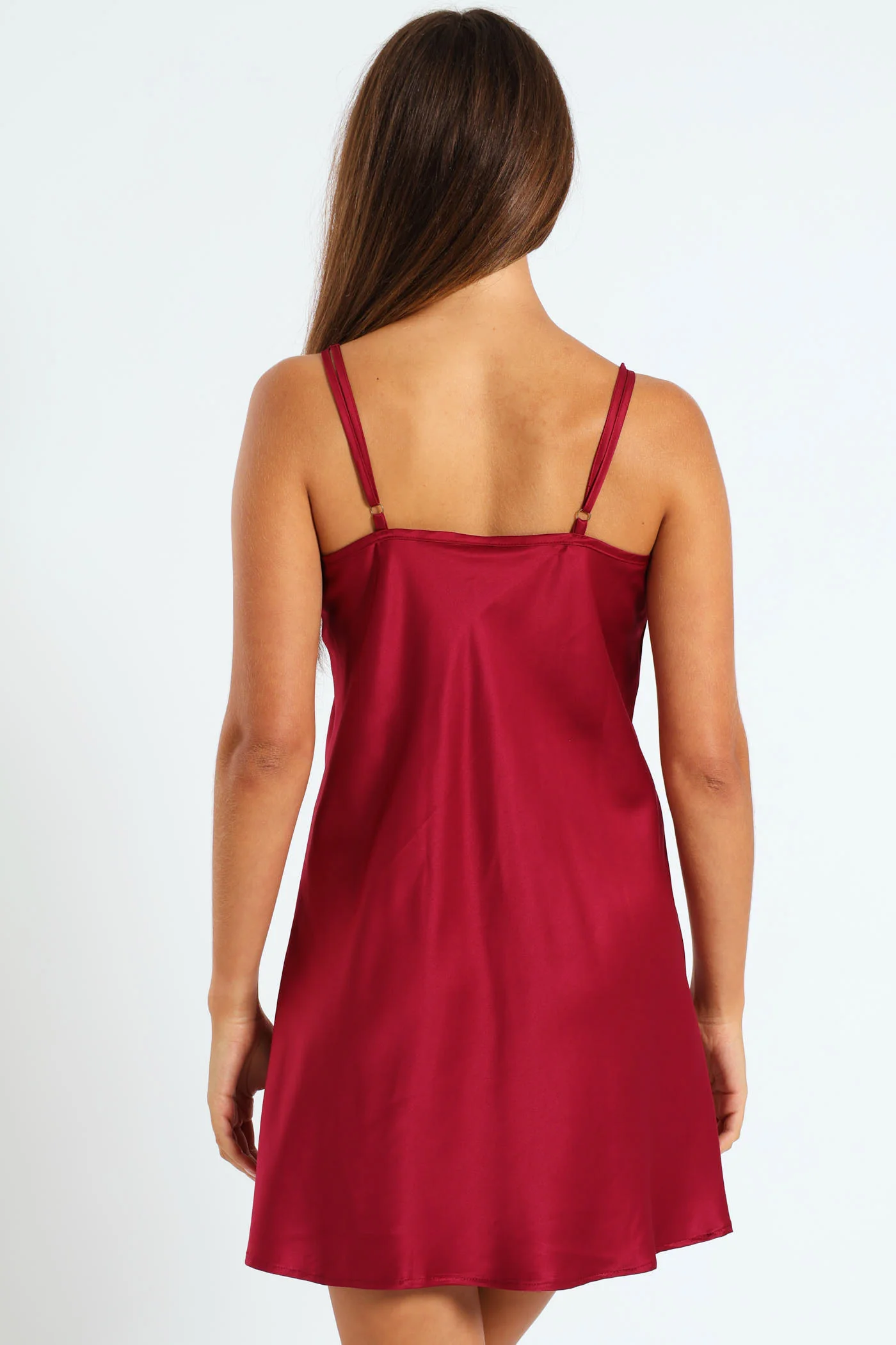 Single Fashion Chemise - Deep Red - Image 2