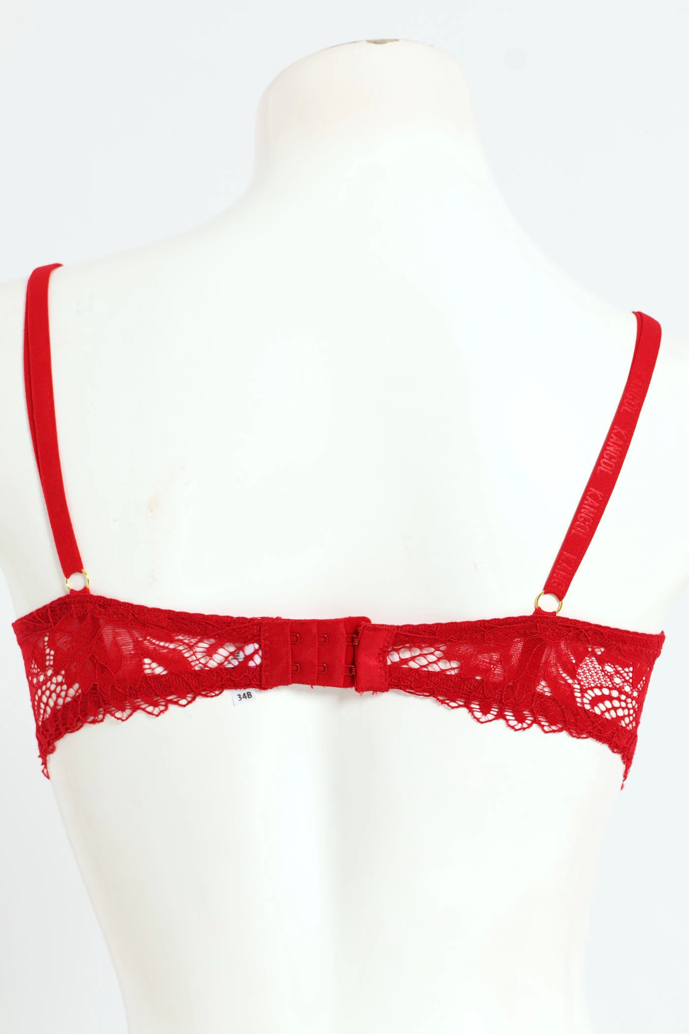 Single Galloon Lace T-Shirt Bra - Red - Image 2
