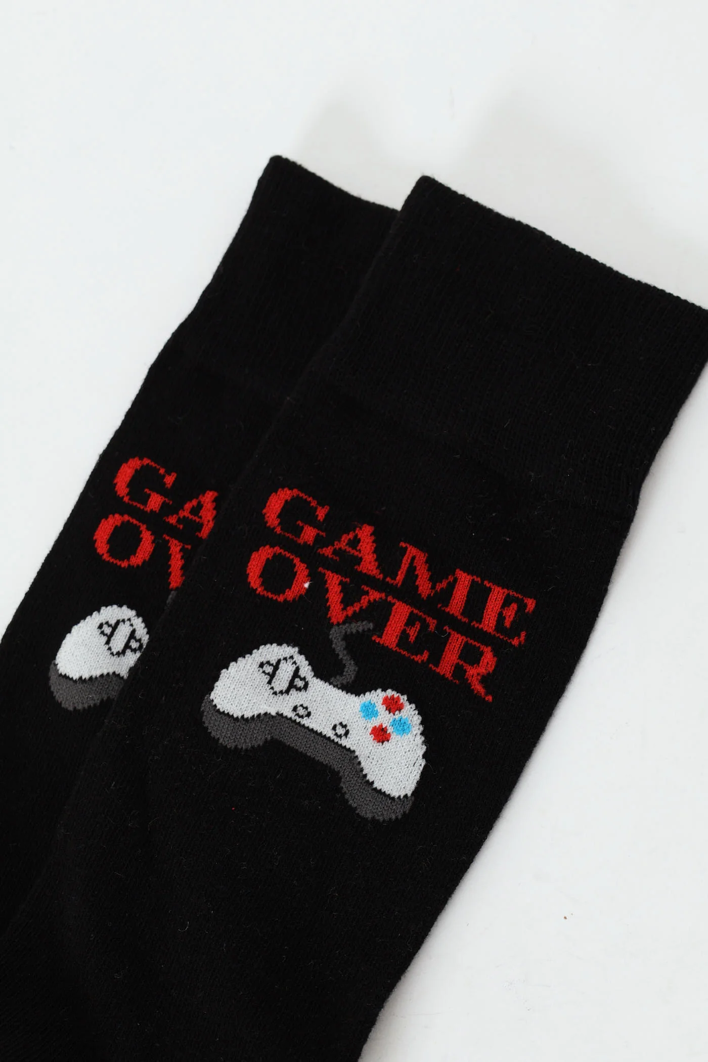 Single Game Over Anklet Socks - Black - Image 2