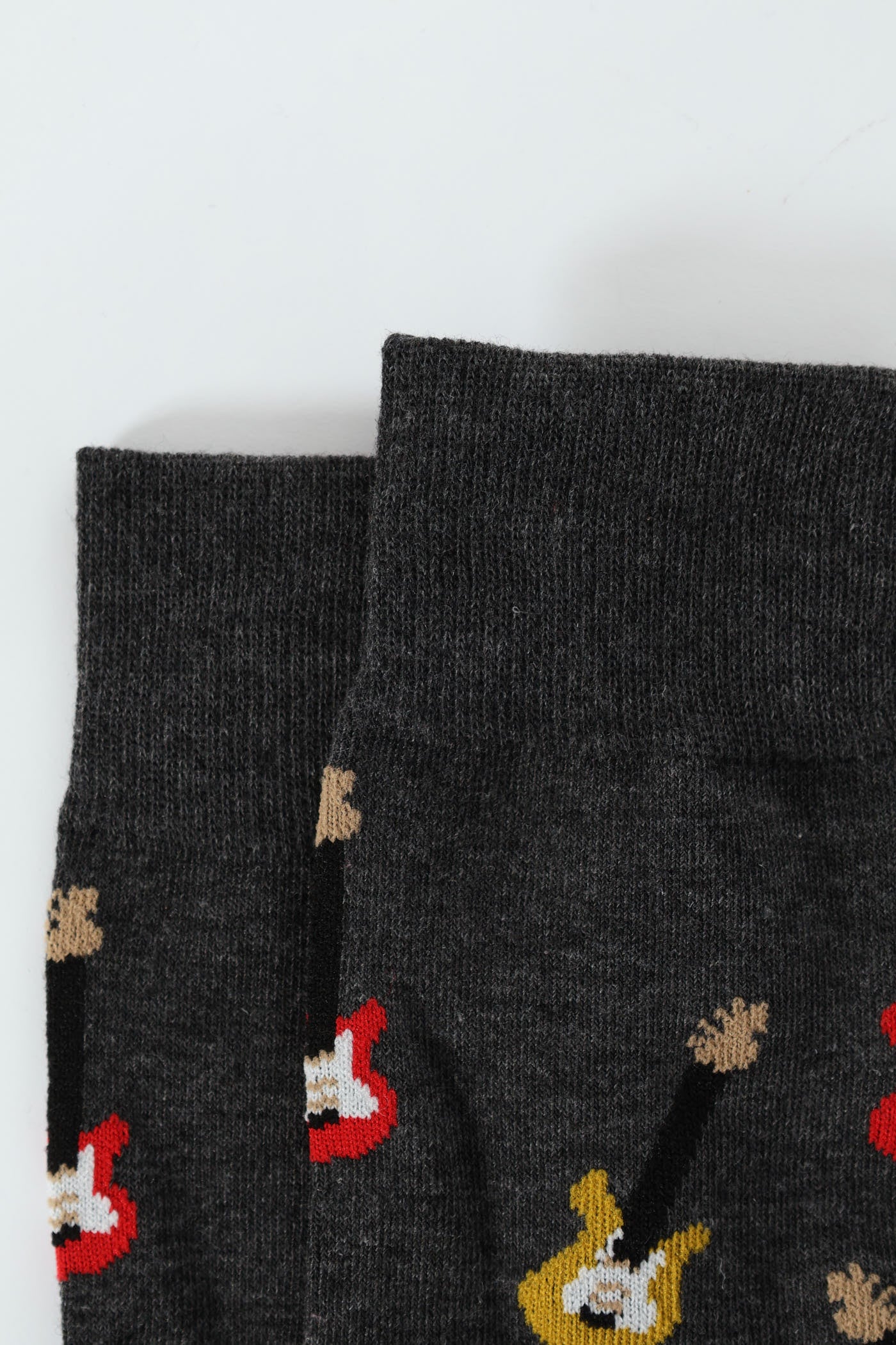 Single Guitar Anklet Socks - Charcoal - Image 3