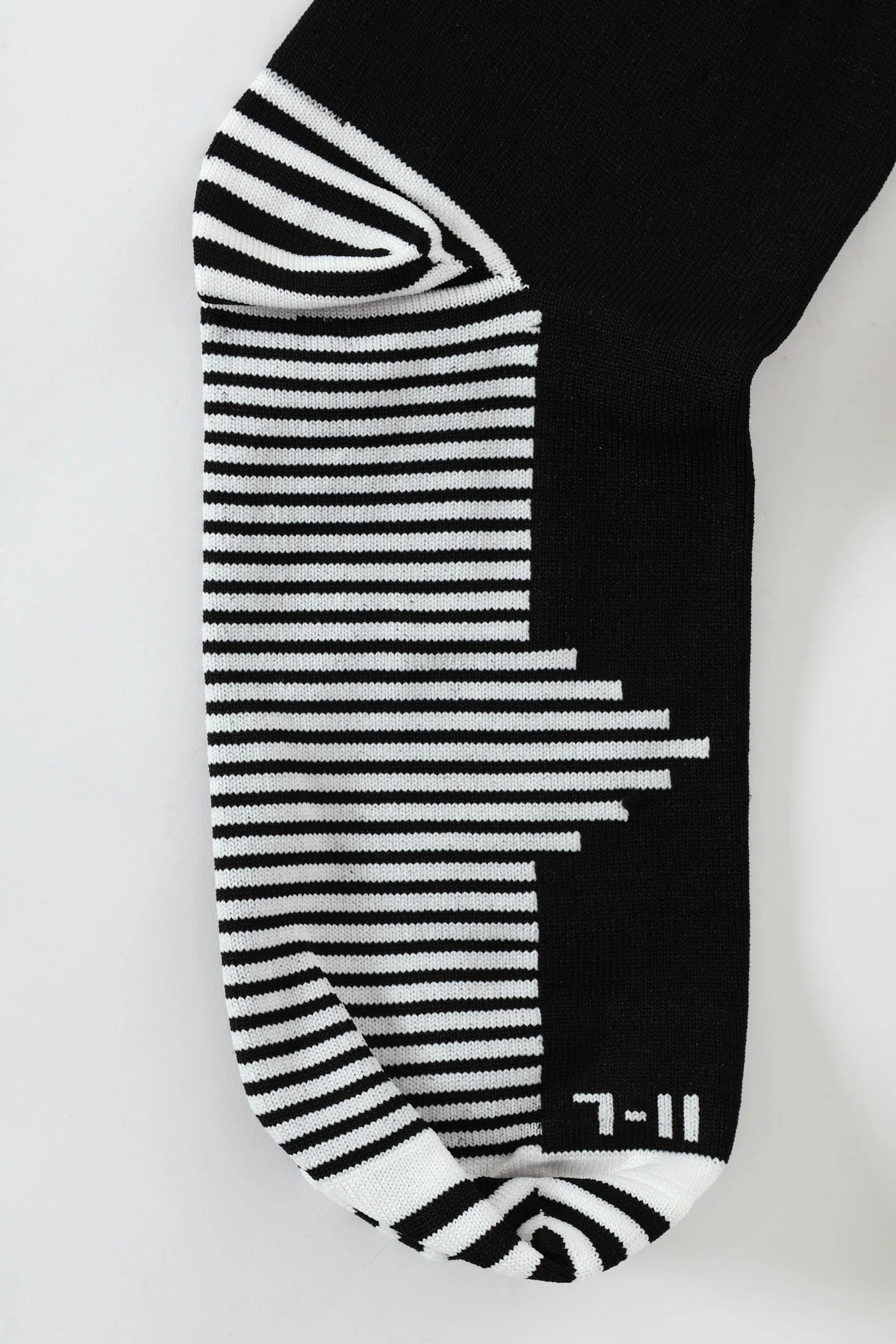 Single Long Length Soccer Socks - Black - Image 2