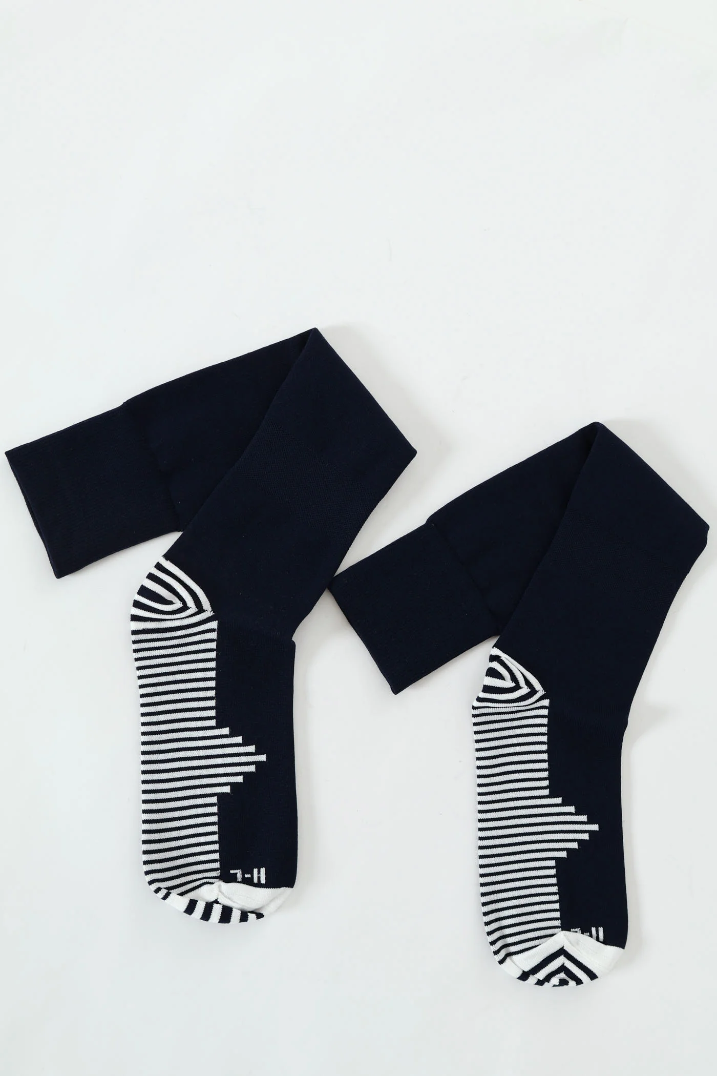 Single Long Length Soccer Socks - Navy - Image 2