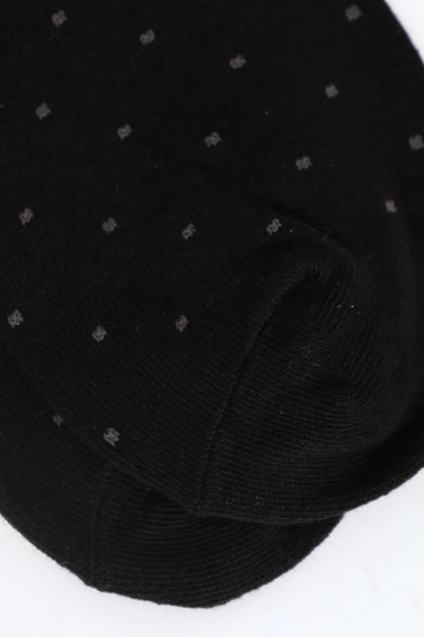 Single Mini Dots Anklet Sock - Black - Image 3