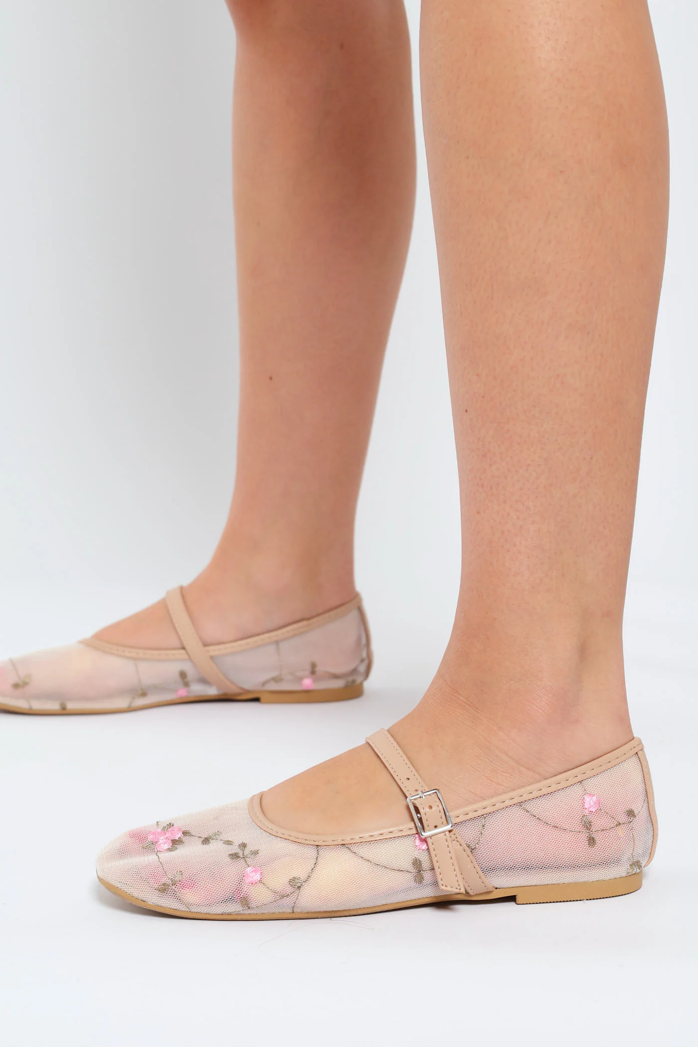 Single Sole Ballet Flat - Nude - Image 2