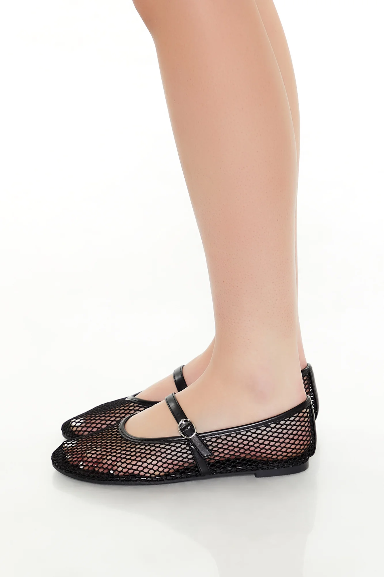 Single Sole Ballet Flat Pump - Black - Image 3