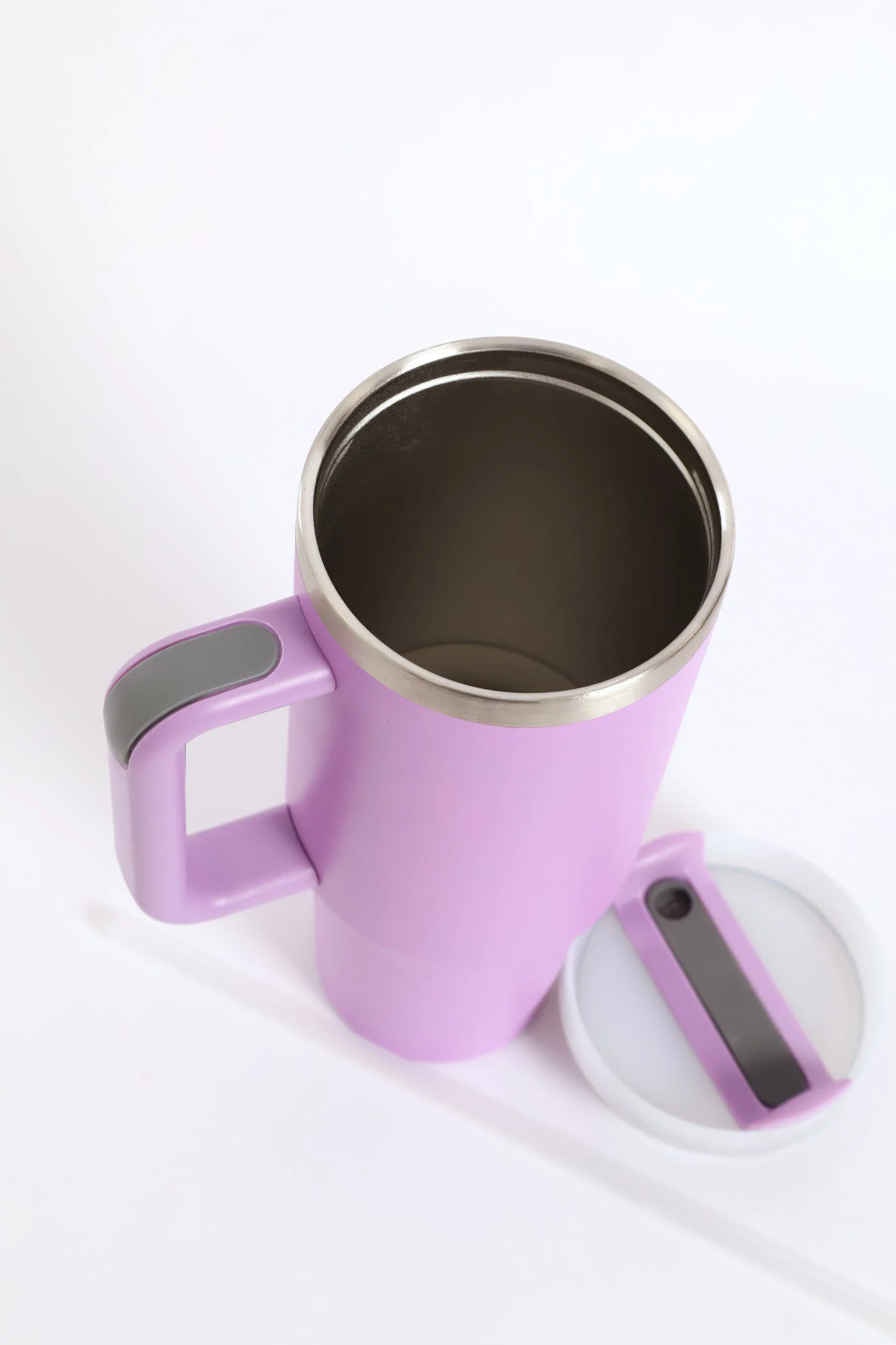 Plain Large Metal 1200ml Travel Flask - Purple - Image 4