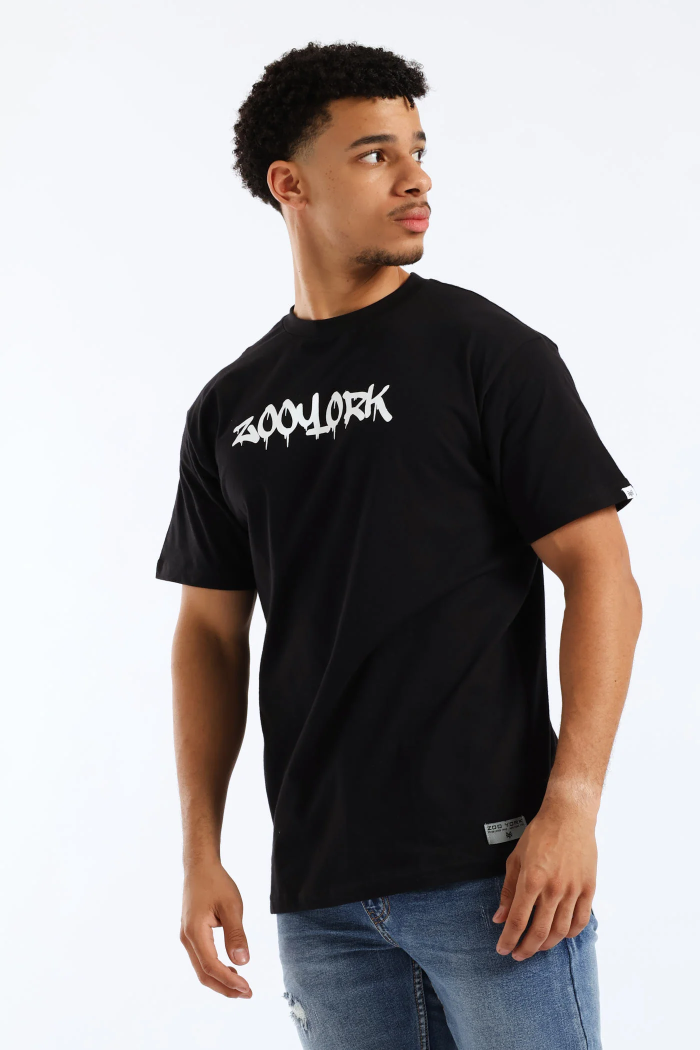 Skate Board Back Print Tee - Black - Image 3