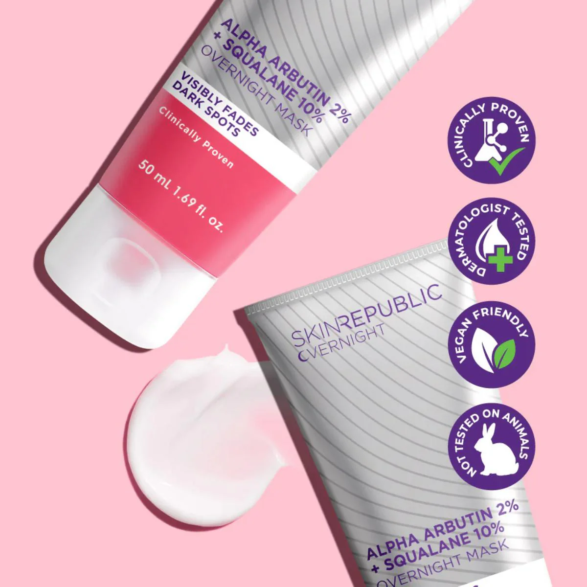Skin Republic Alpha Arbutin 2% + Squalane 10% Overnight Mask - Image 9