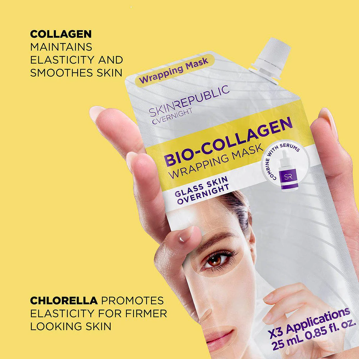 Skin Republic Bio-Collagen Overnight Wrapping Mask - Image 2