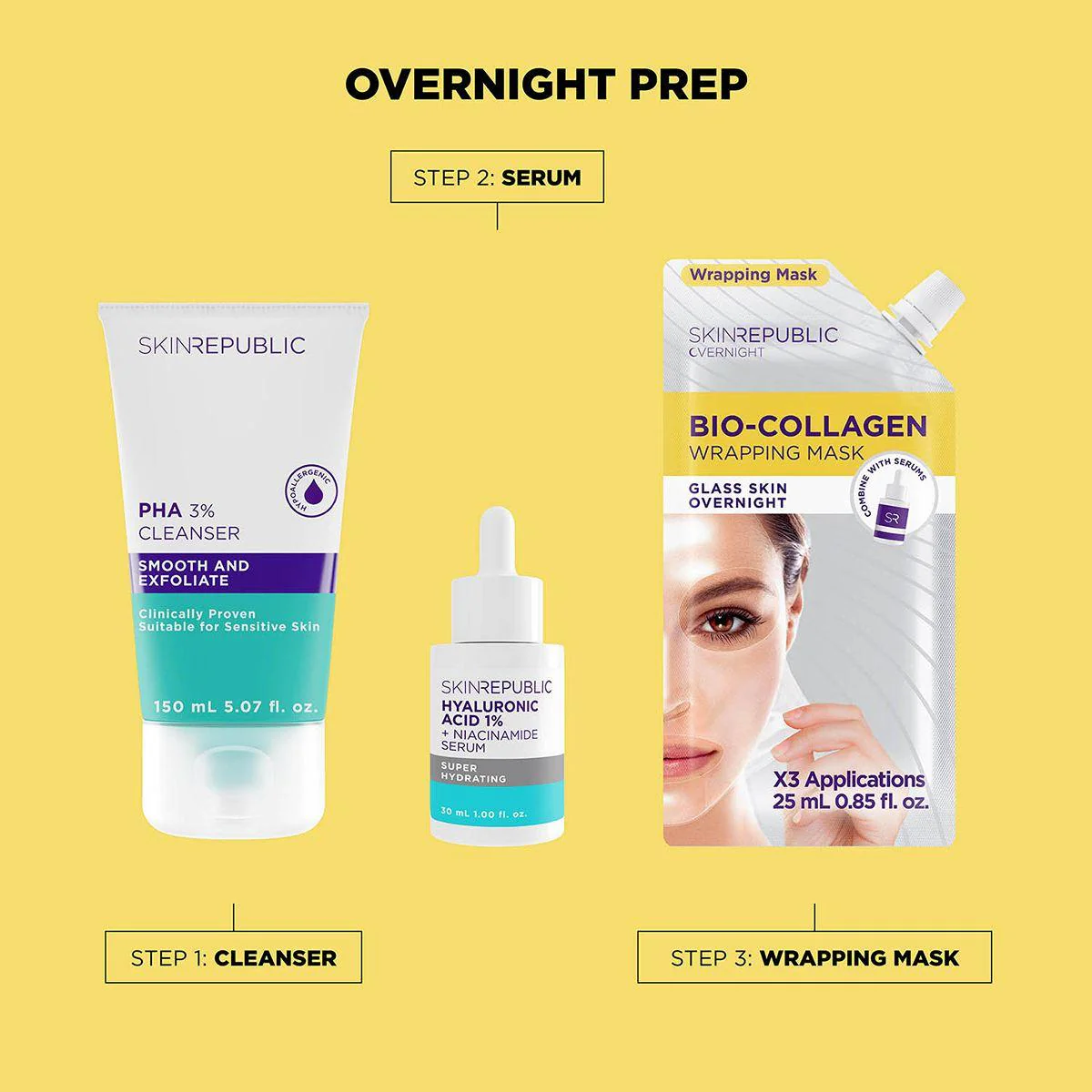 Skin Republic Bio-Collagen Overnight Wrapping Mask - Image 4
