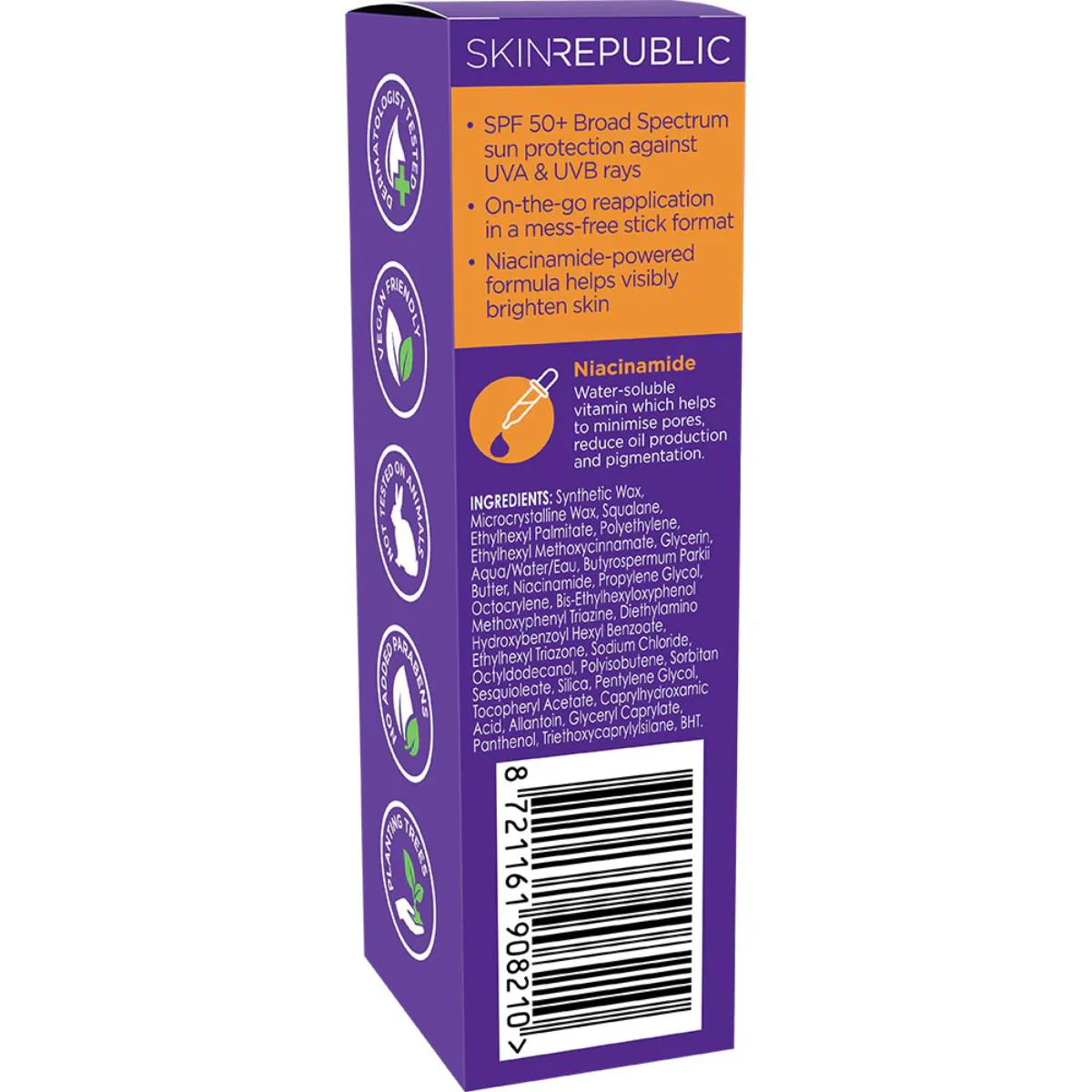 Skin Republic SPF 50 Niacinamide 5% Sunscreen Stick - Image 2