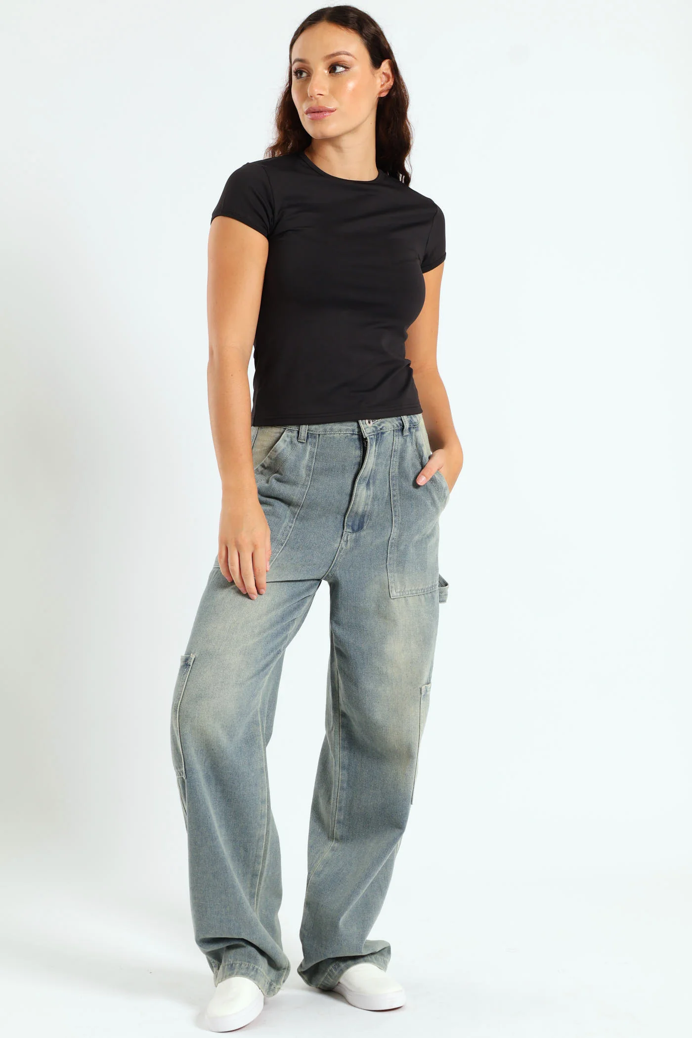 Skin Tight Basic Tee - Black - Image 2