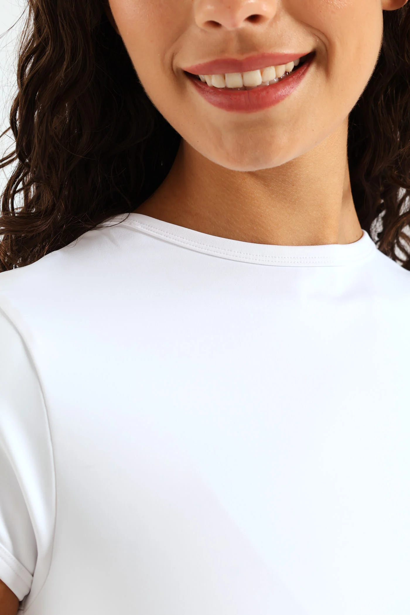 Skin Tight Basic Tee - White - Image 5