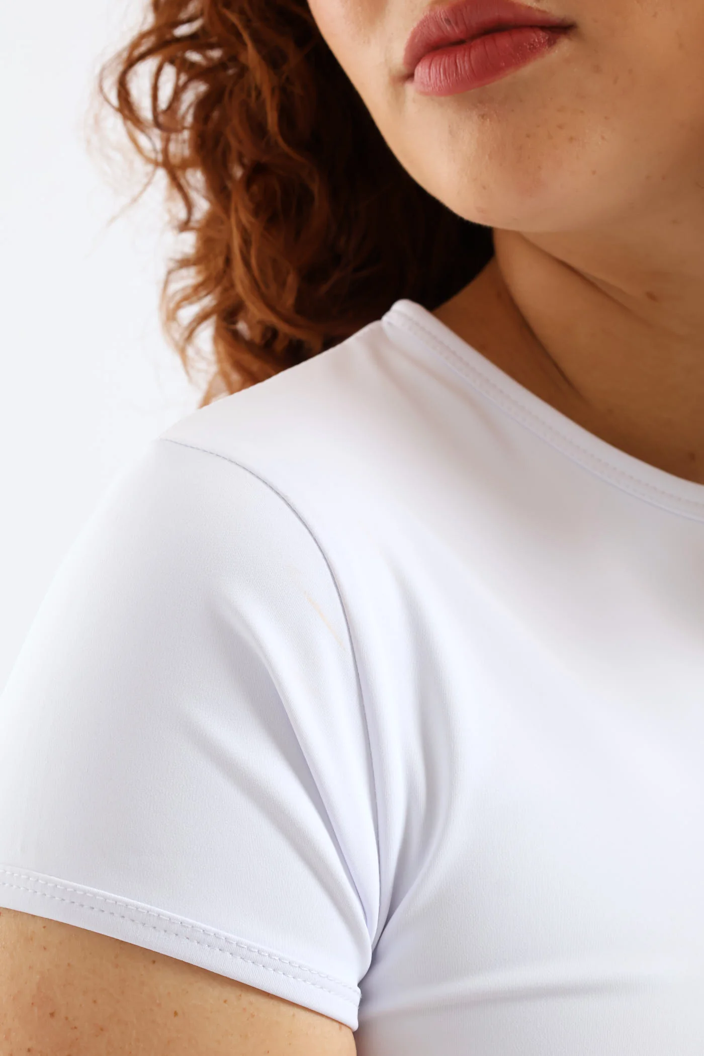 Skin Tight Tee - White - Image 4