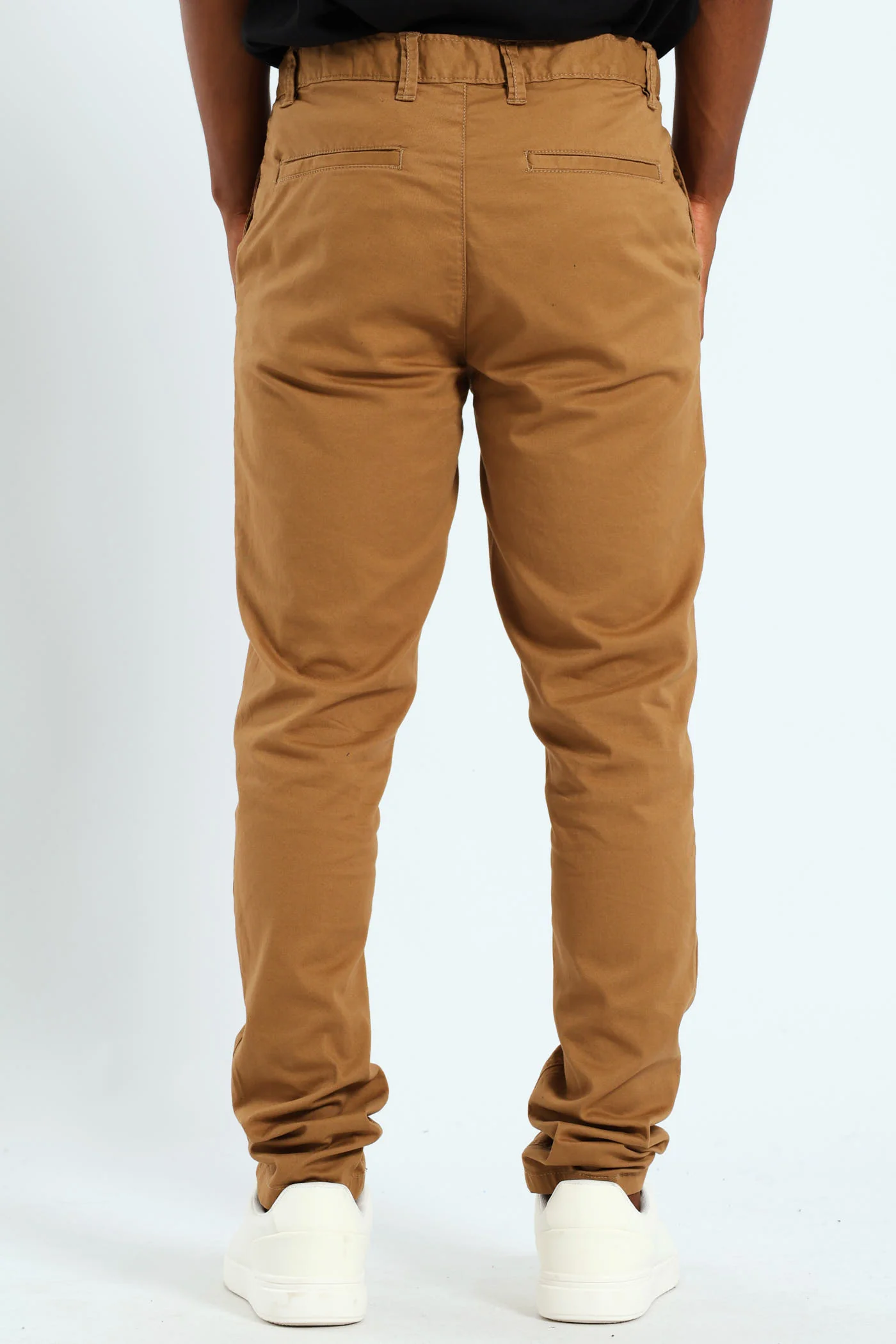 Skinny Chino Trouser - Camel - Image 2