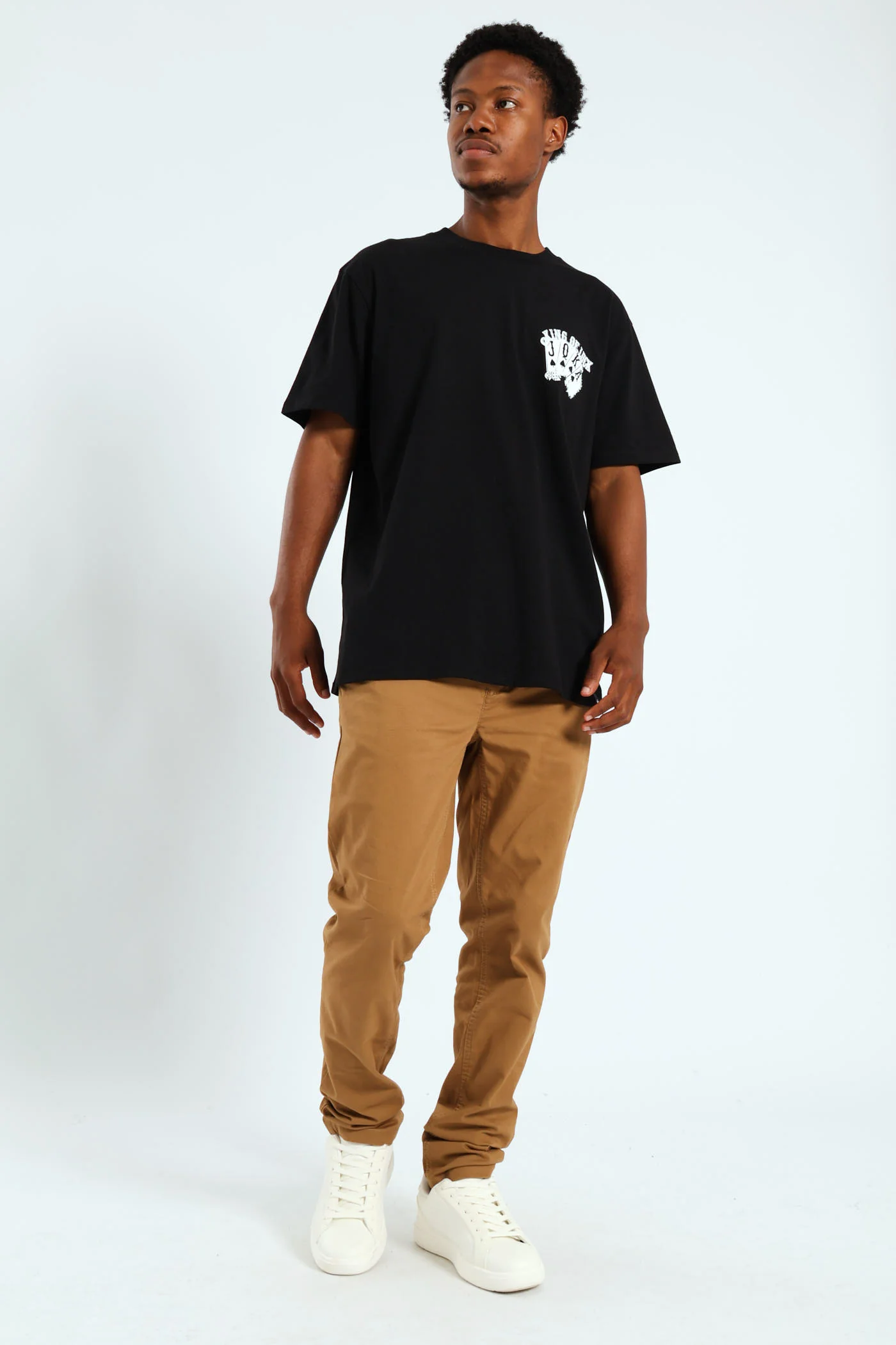 Skinny Chino Trouser - Camel - Image 5