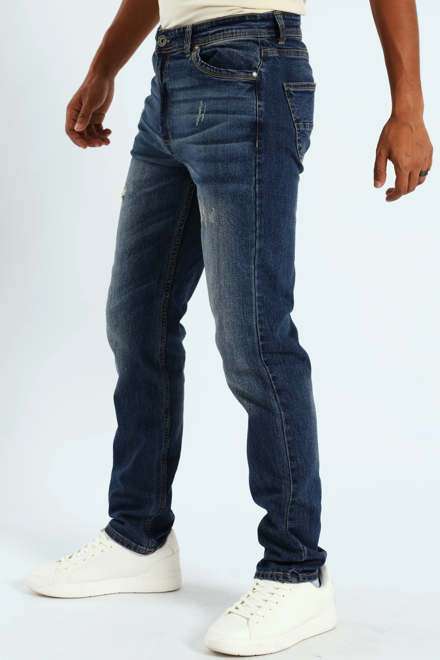 Skinny Leg Denim - Dark Wash - Image 2
