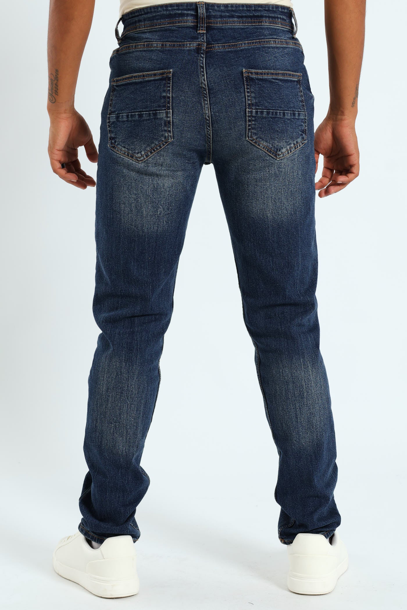 Skinny Leg Denim - Dark Wash - Image 3