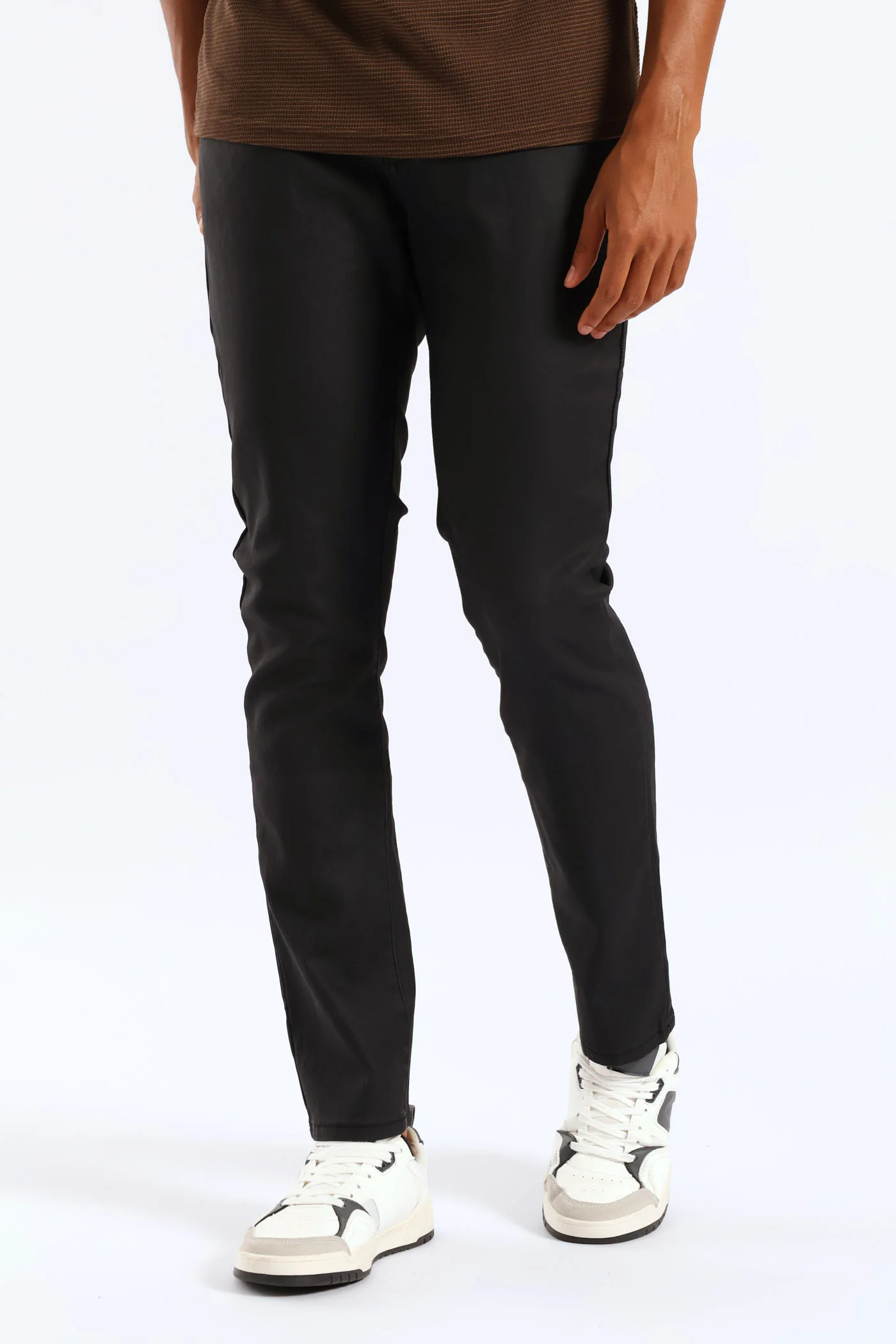 Skinny Wax Denim - Black - Image 2