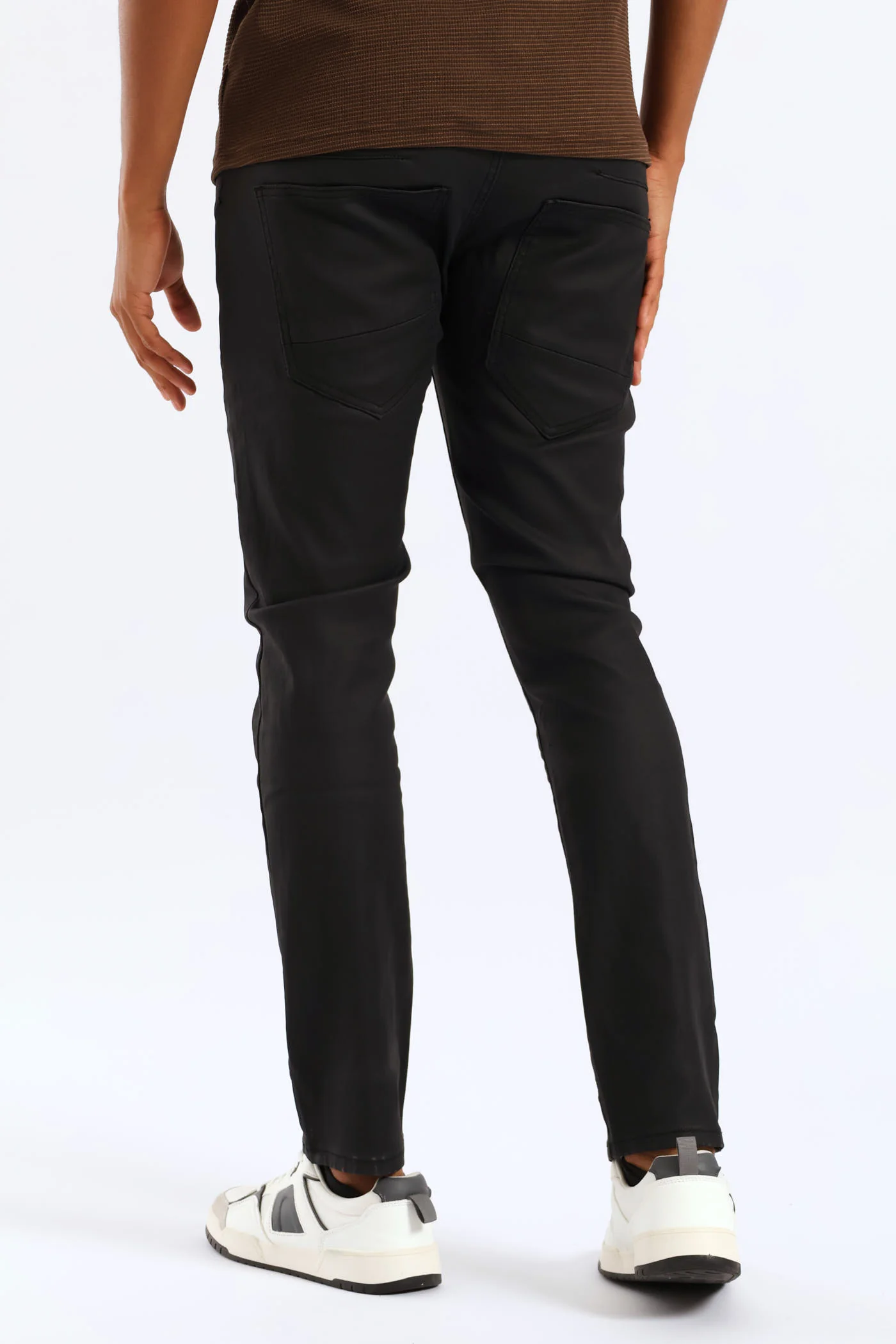 Skinny Wax Denim - Black - Image 4