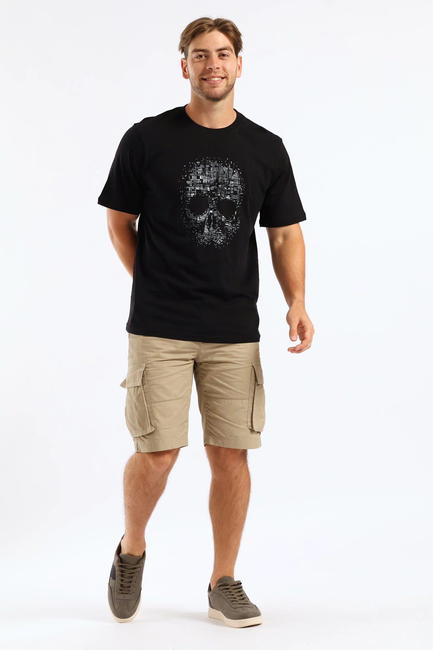 Skull Tee - Black - Image 5