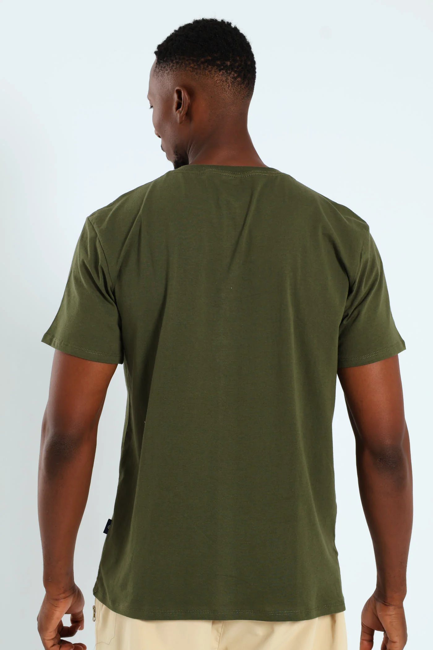 Skull Wings Print Tee - Fatigue - Image 4