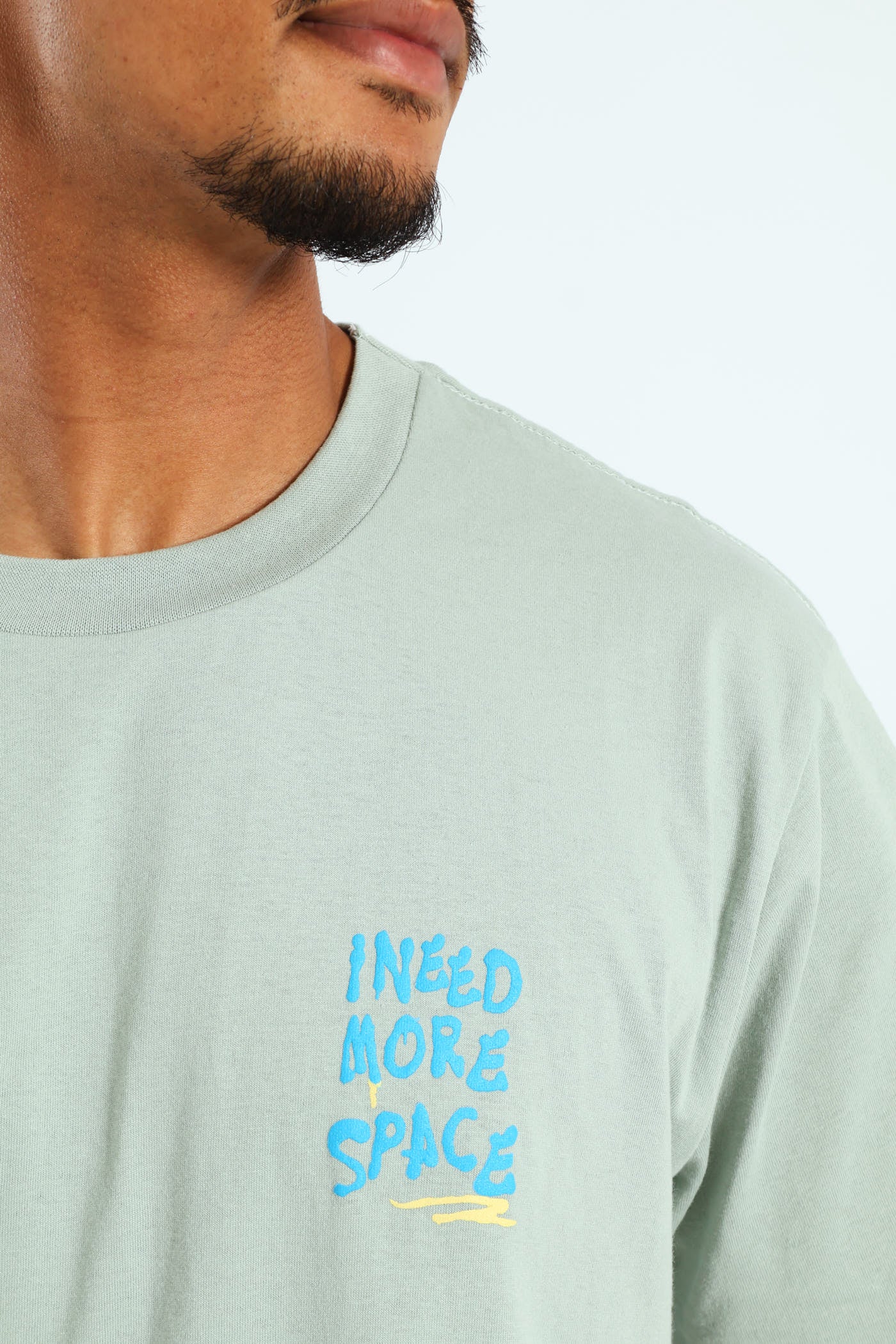 Slate Slogan Printed Tee - Slate - Image 5