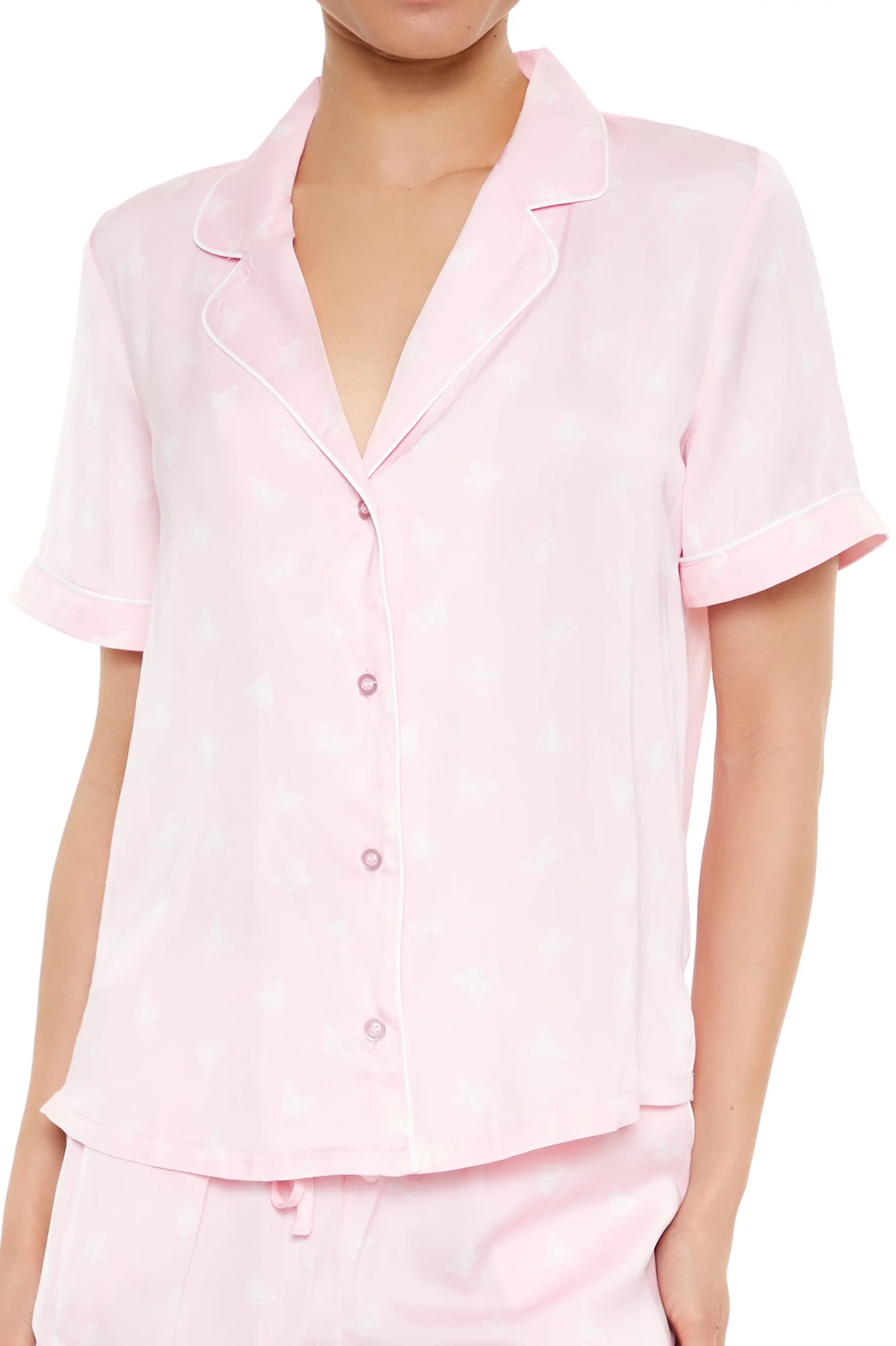 Sleepwear Shorts Set - Pink - Image 2