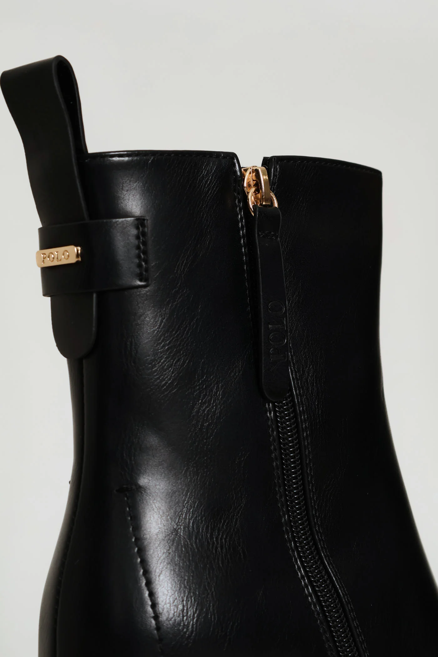 Slim Block Heel Ankle Boot - Black - Image 6