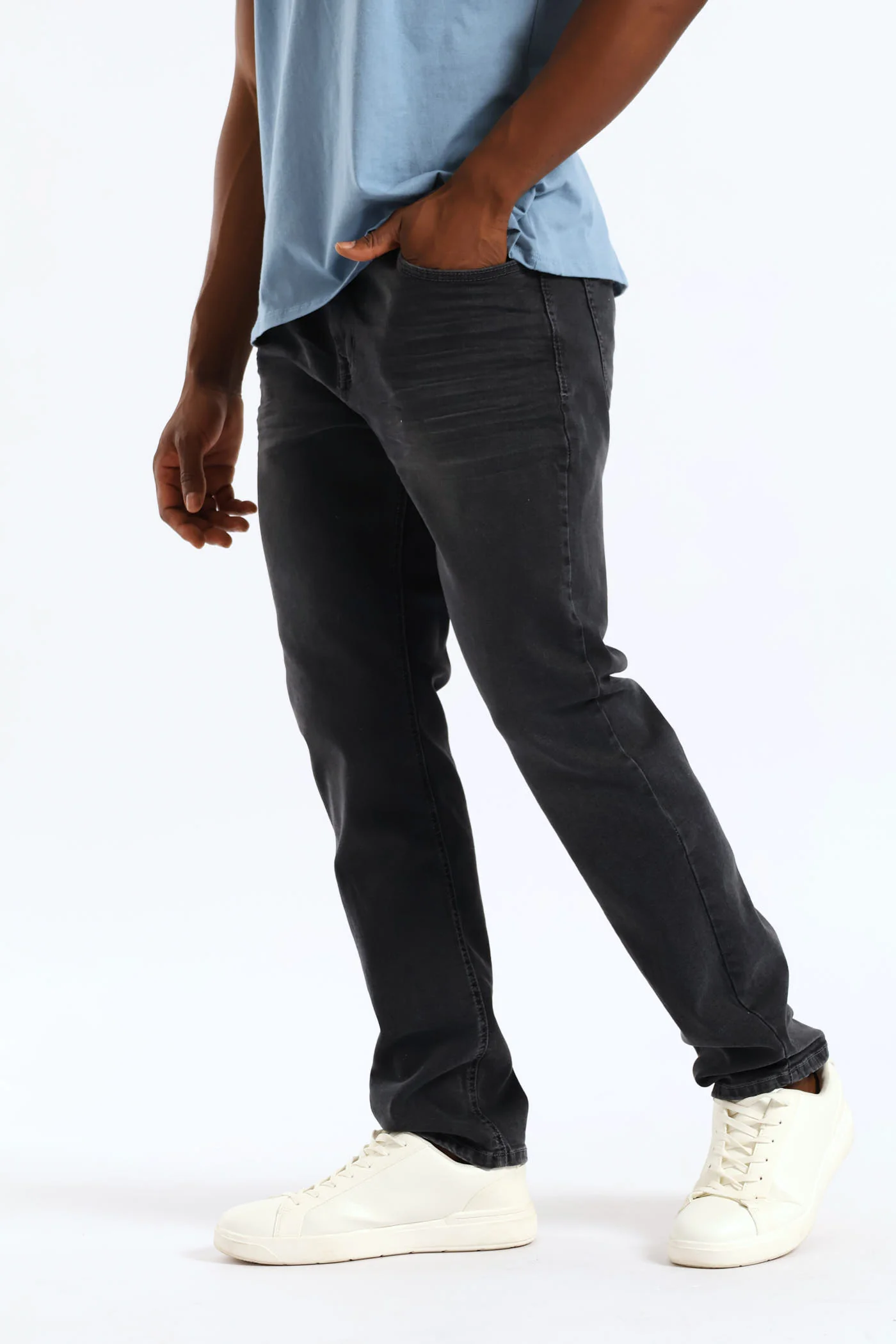 Slim Denim Jean - Charcoal - Image 2