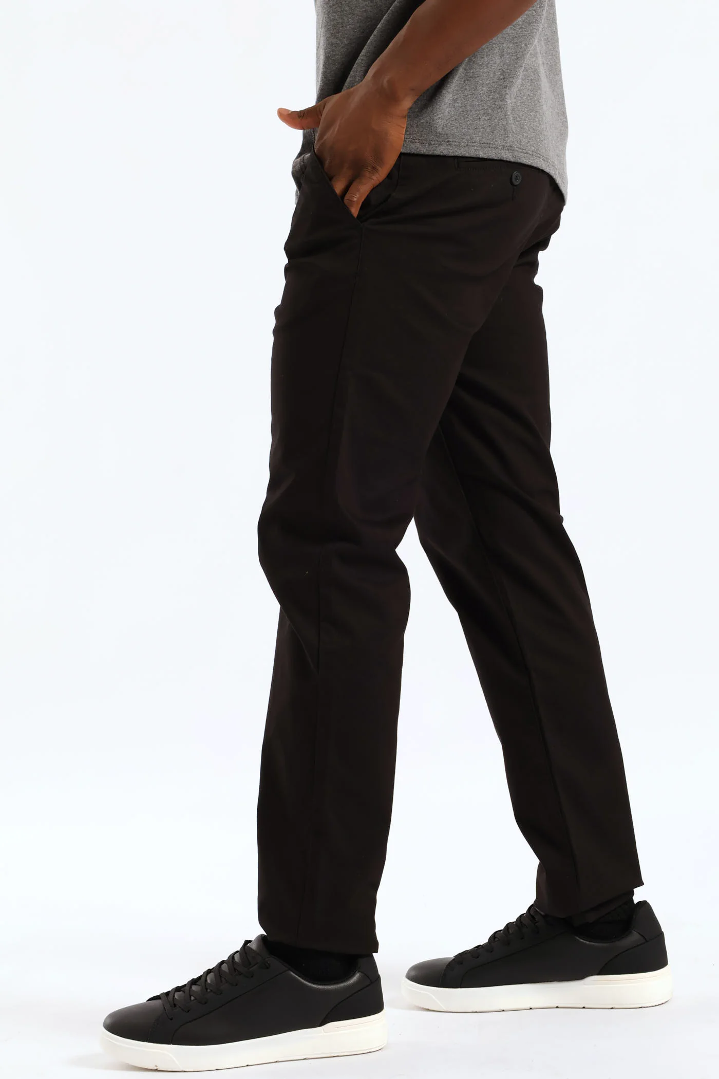 Slim Fit Chino - Black - Image 3