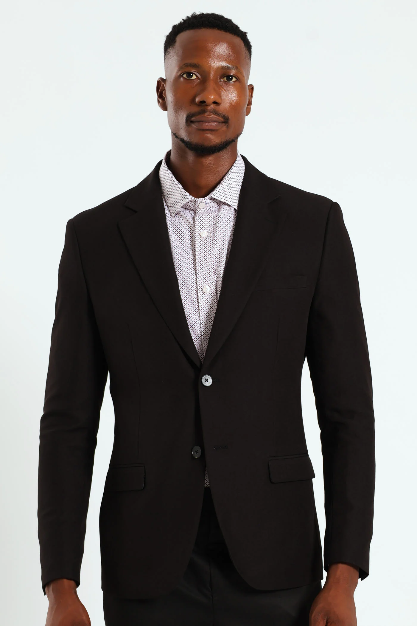 Slim Fit Essential Suit Jacket - Black - Image 3