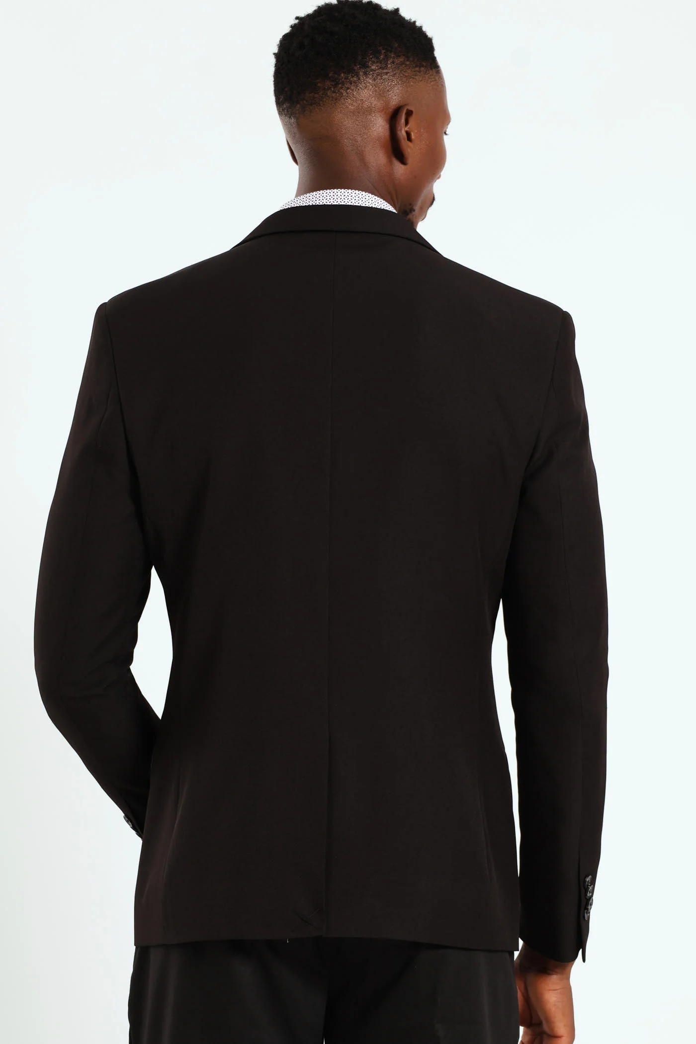 Slim Fit Essential Suit Jacket - Black - Image 4