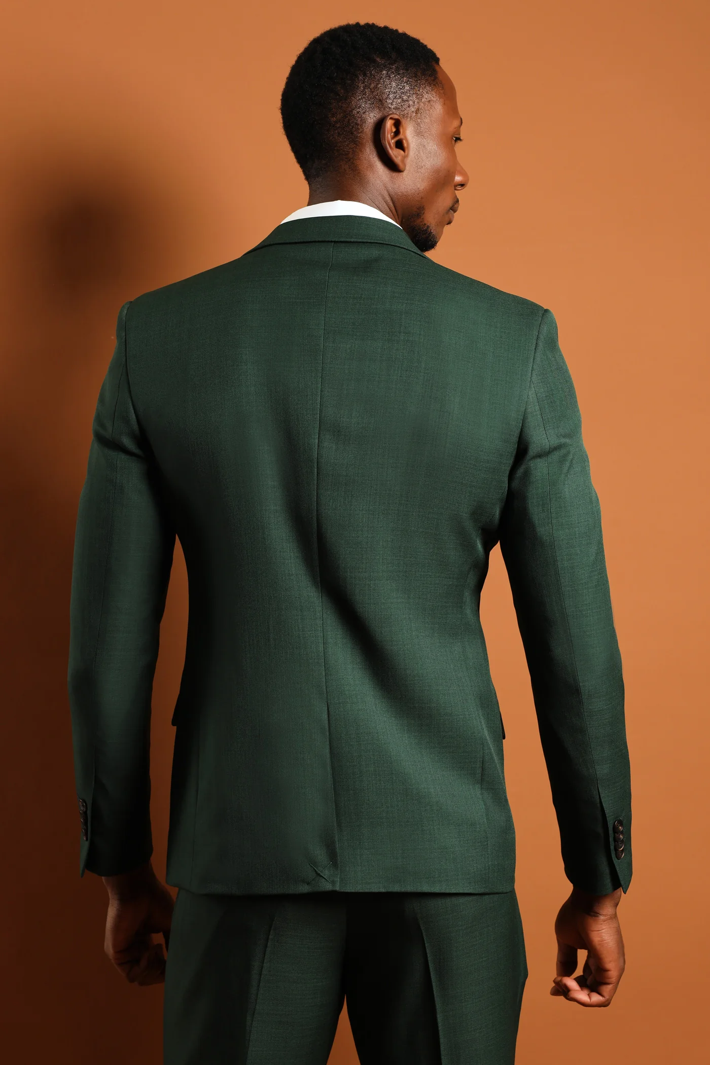 Slim Fit Essential Suit Jacket - Olive - Image 3