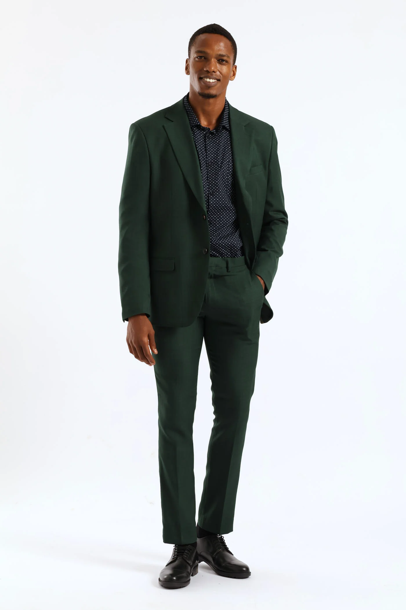 Slim Fit Essential Suit Jacket - Olive - Image 6