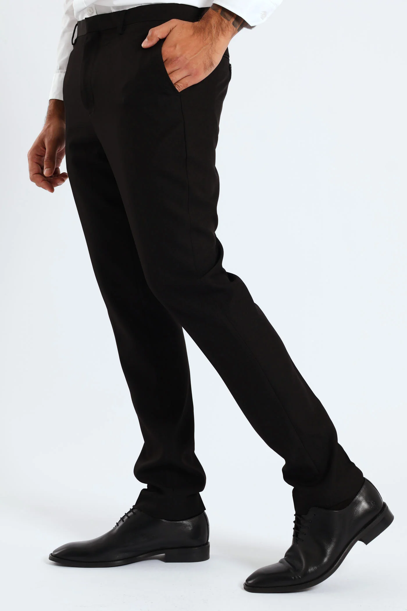 Slim Fit Essential Suit Trouser - Black - Image 2