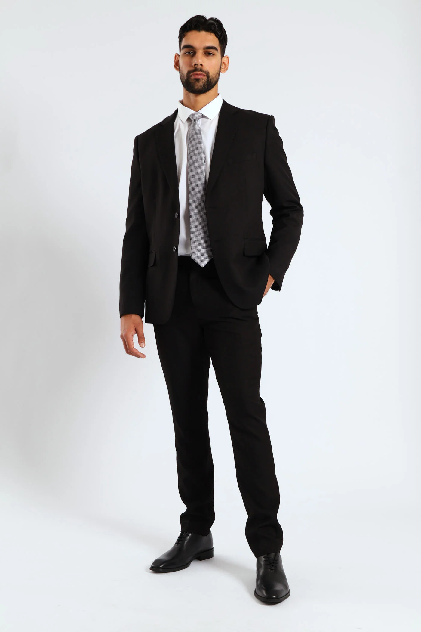 Slim Fit Essential Suit Trouser - Black - Image 5