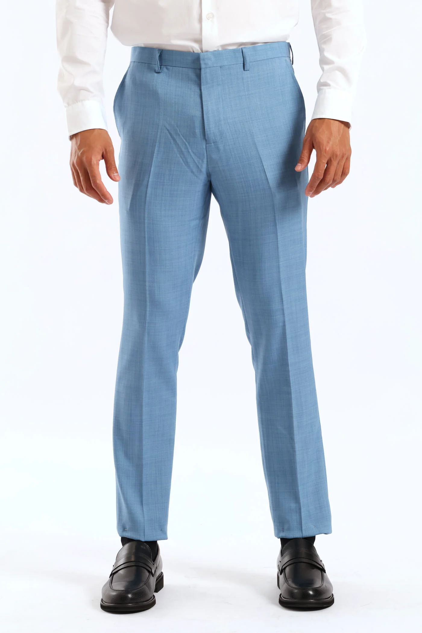 Slim Fit Essential Suit Trouser - Mid Blue - Image 4