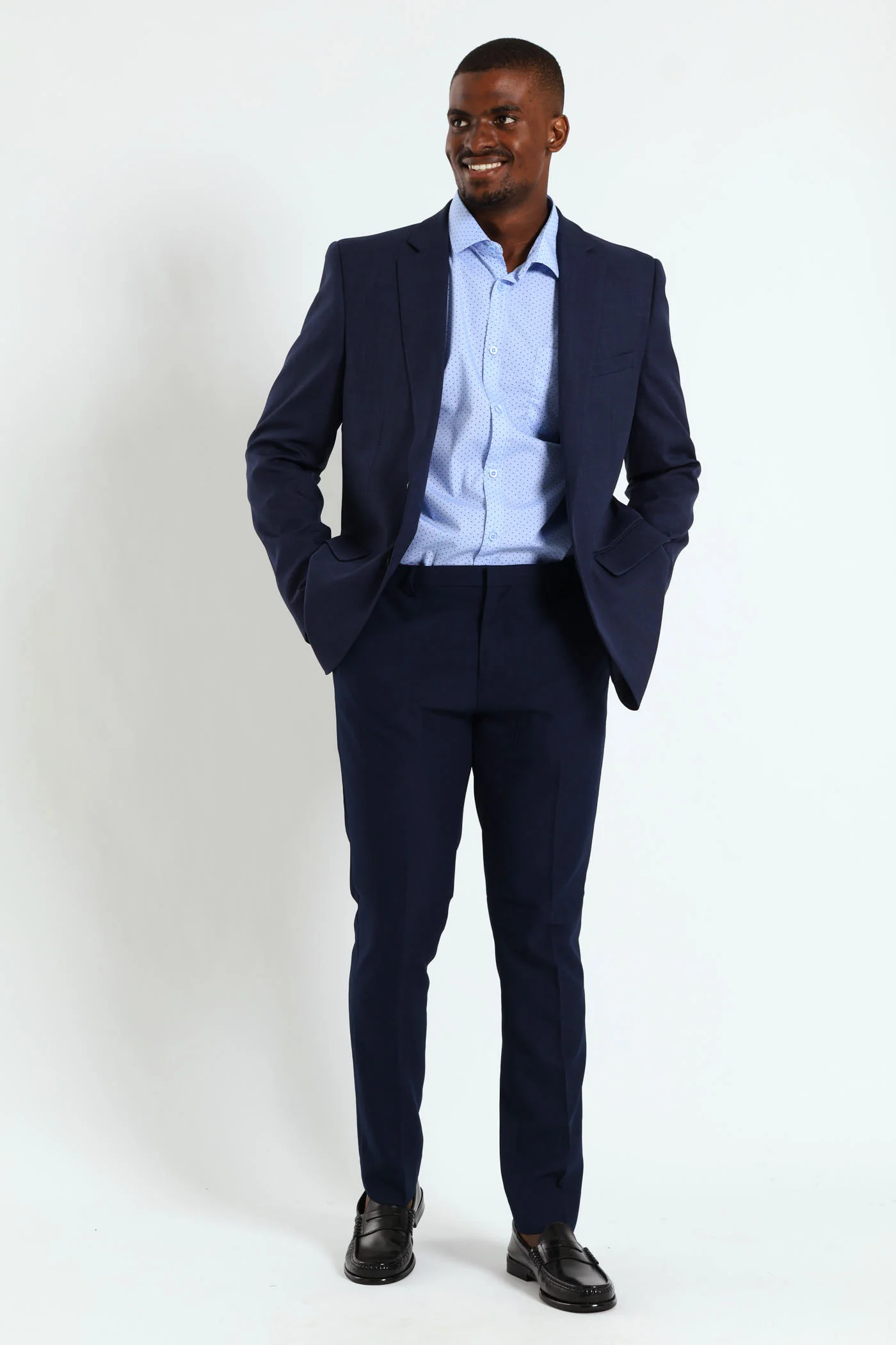 Slim Fit Essential Suit Trouser - Navy - Image 2