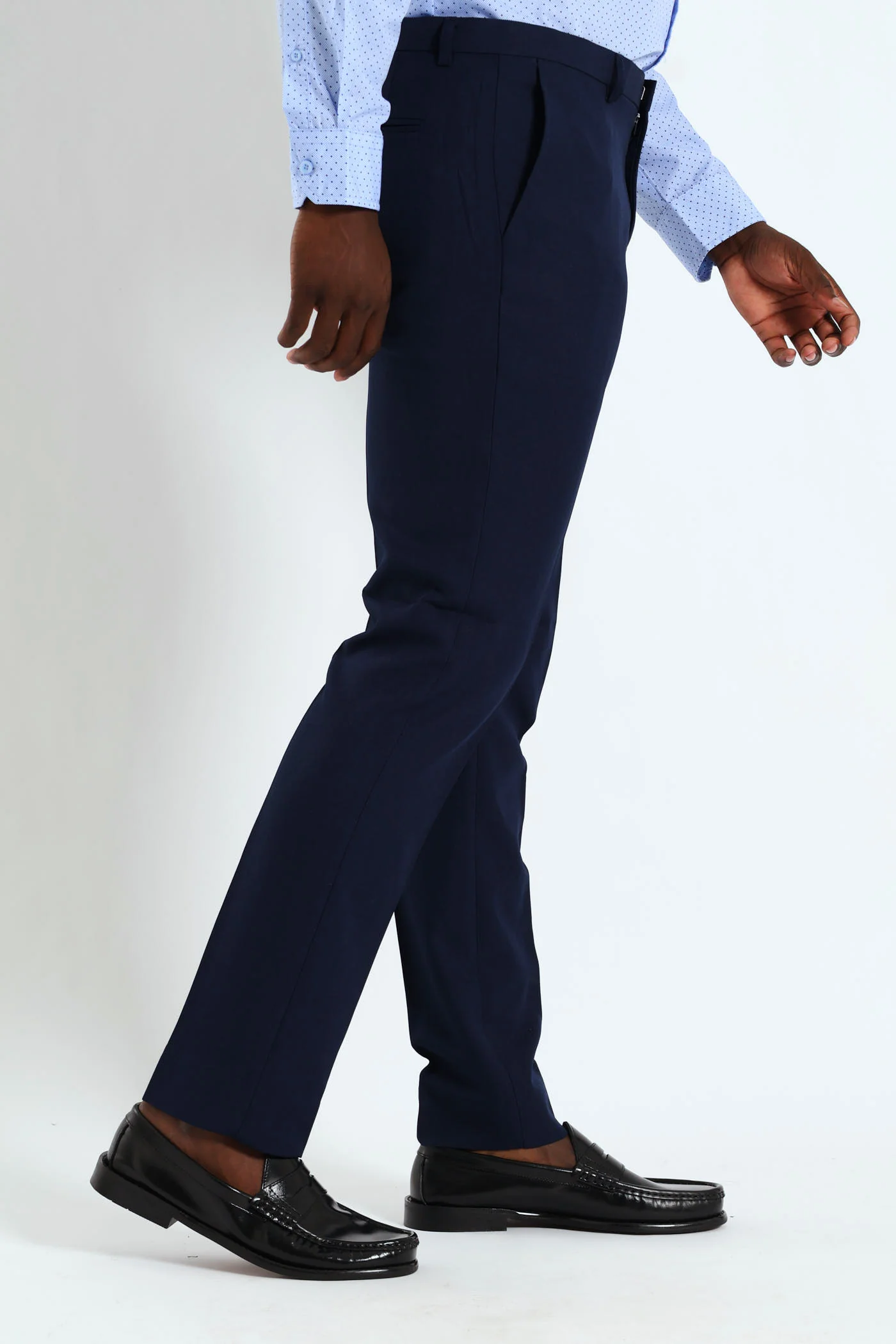 Slim Fit Essential Suit Trouser - Navy - Image 3