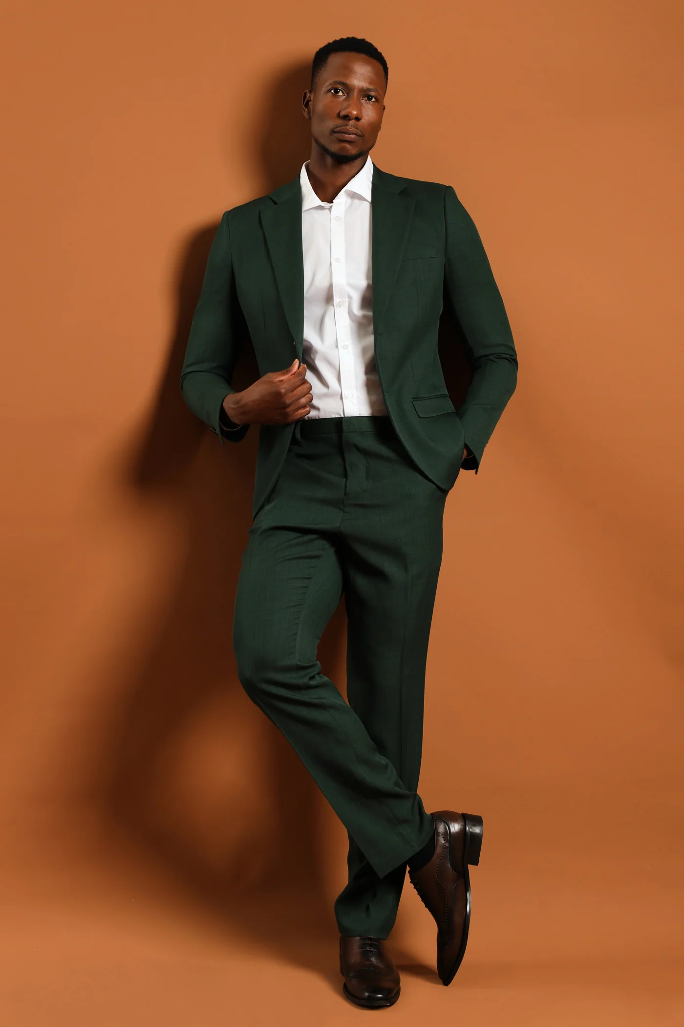 Slim Fit Essential Suit Trouser - Green - Image 2