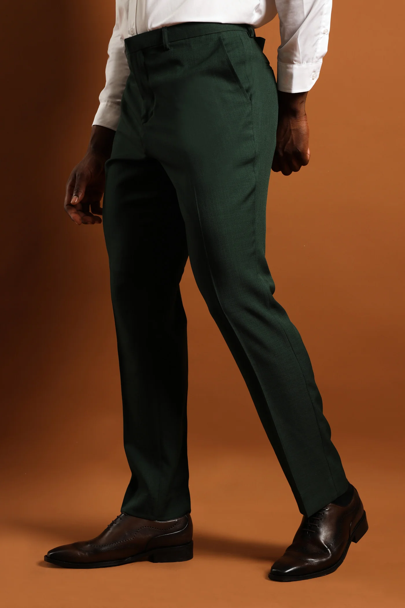 Slim Fit Essential Suit Trouser - Green - Image 3