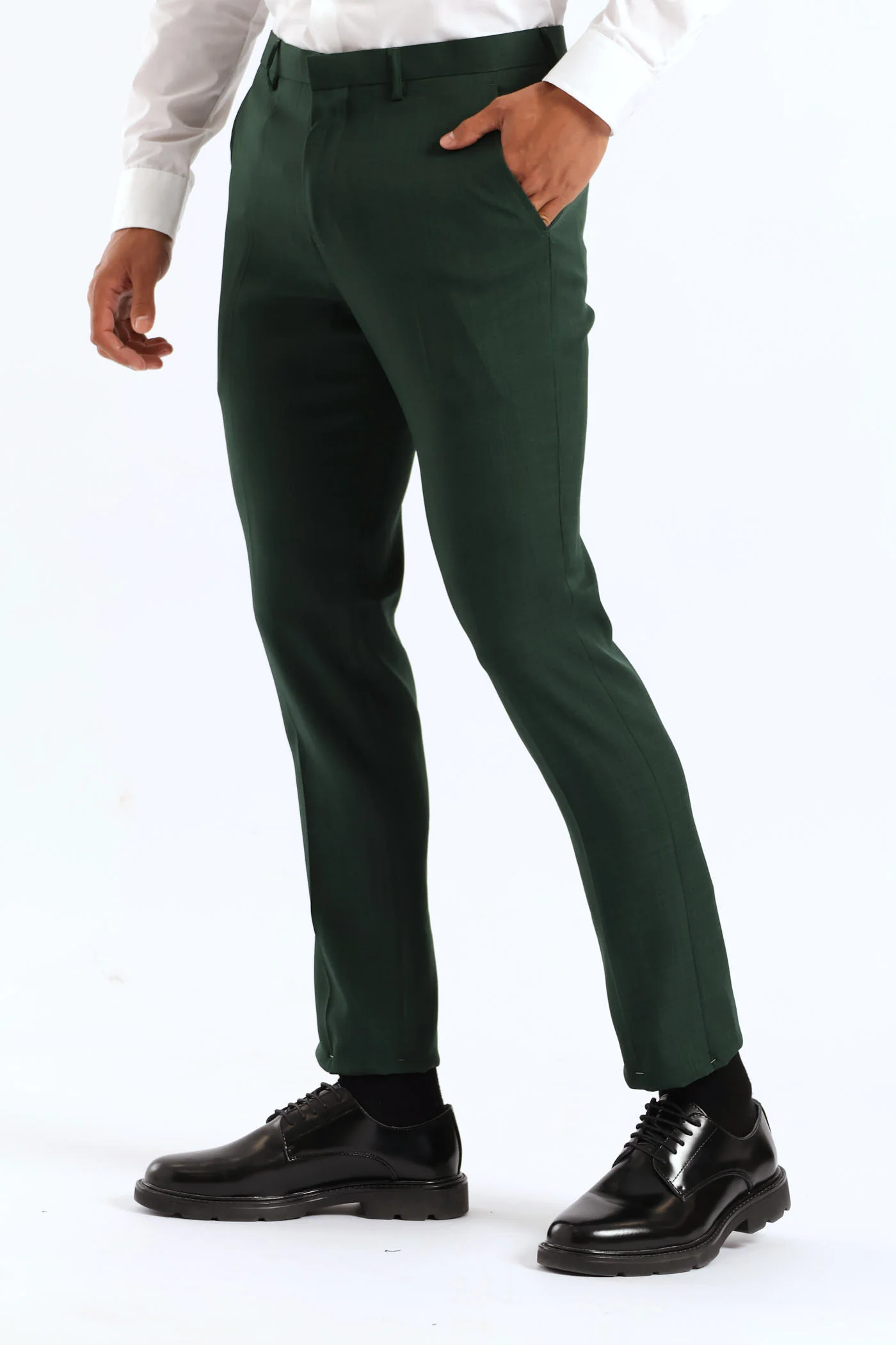 Slim Fit Essential Suit Trouser - Olive - Image 3
