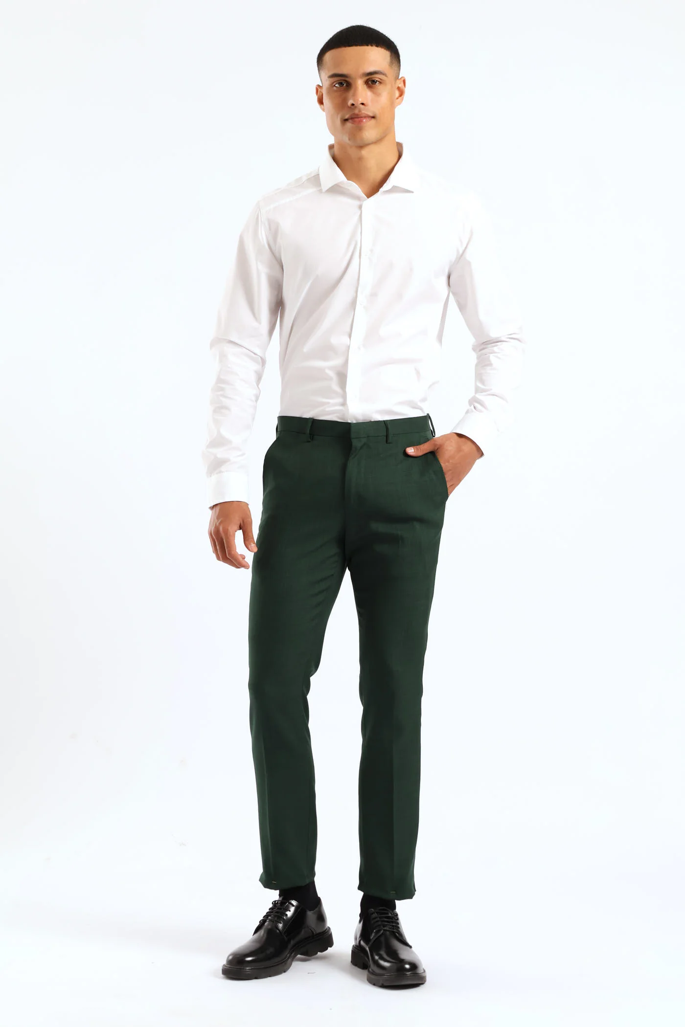 Slim Fit Essential Suit Trouser - Olive - Image 5