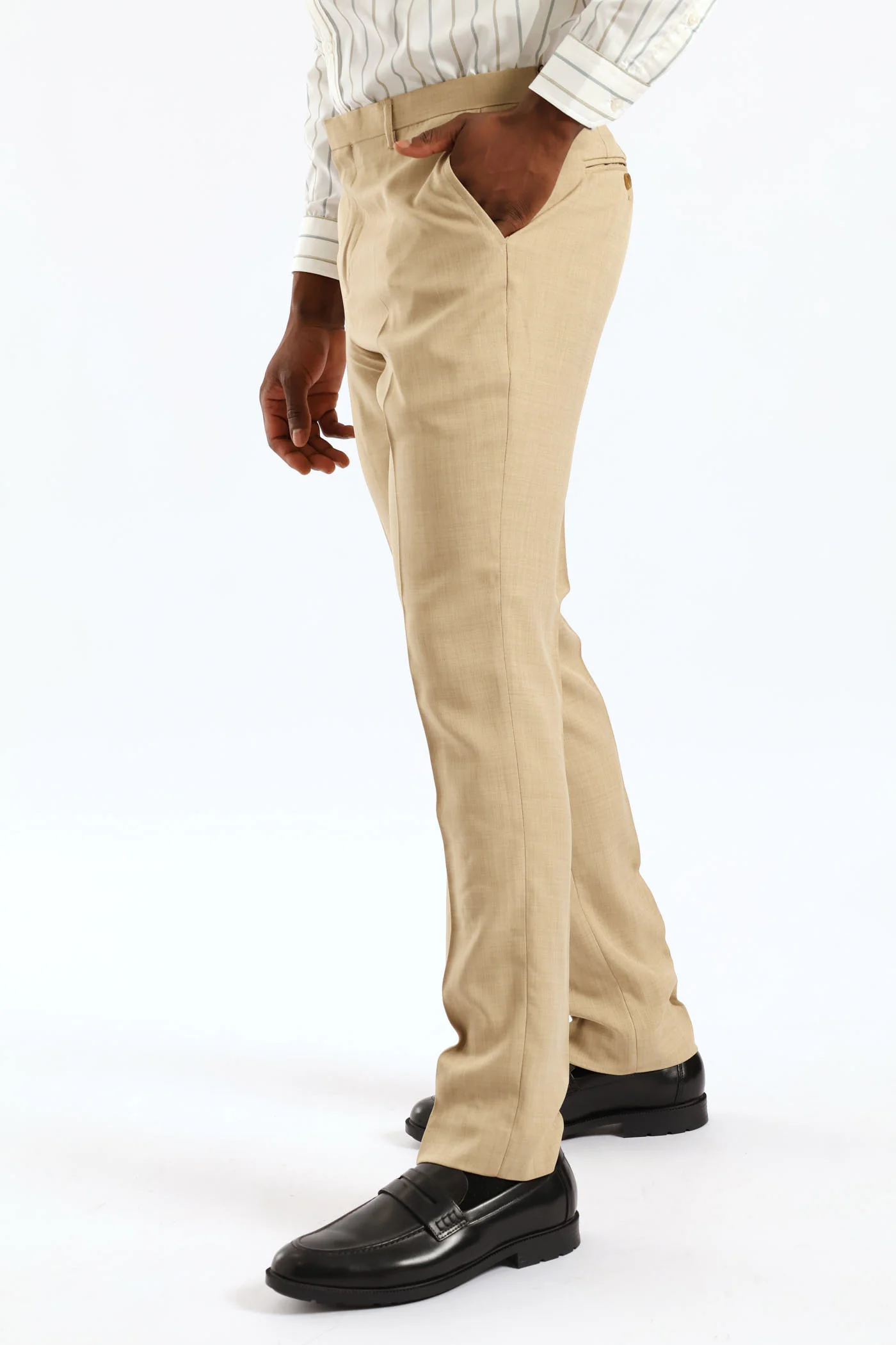 Slim Fit Essential Suit Trouser - Tan - Image 4